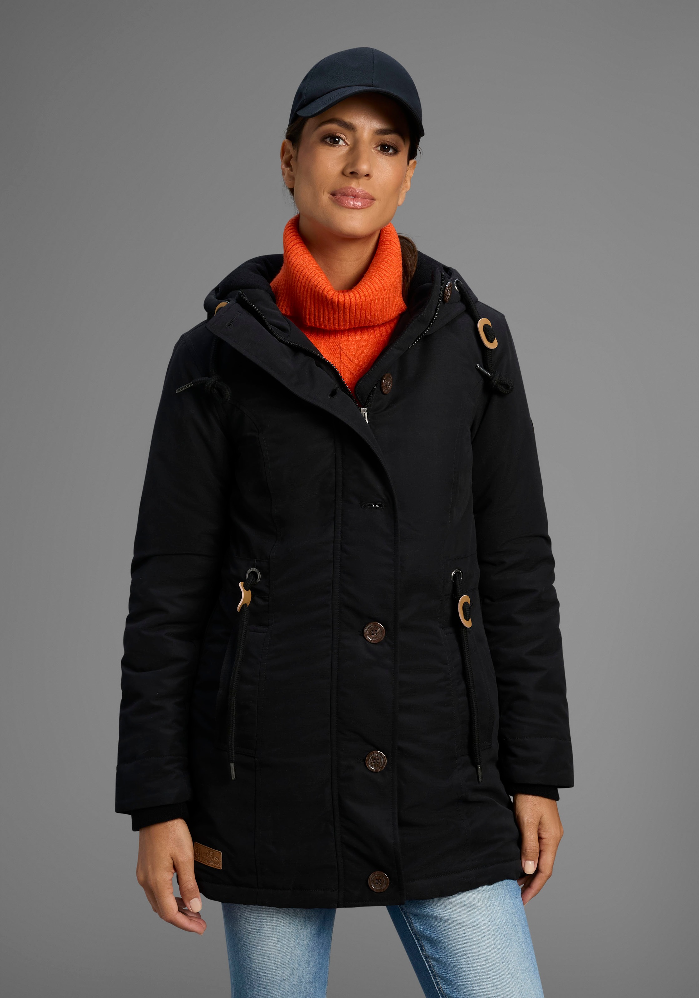 KangaROOS Winterjacke, mit Kapuze, für die kalte Jahreszeit, aus leichtem W günstig online kaufen