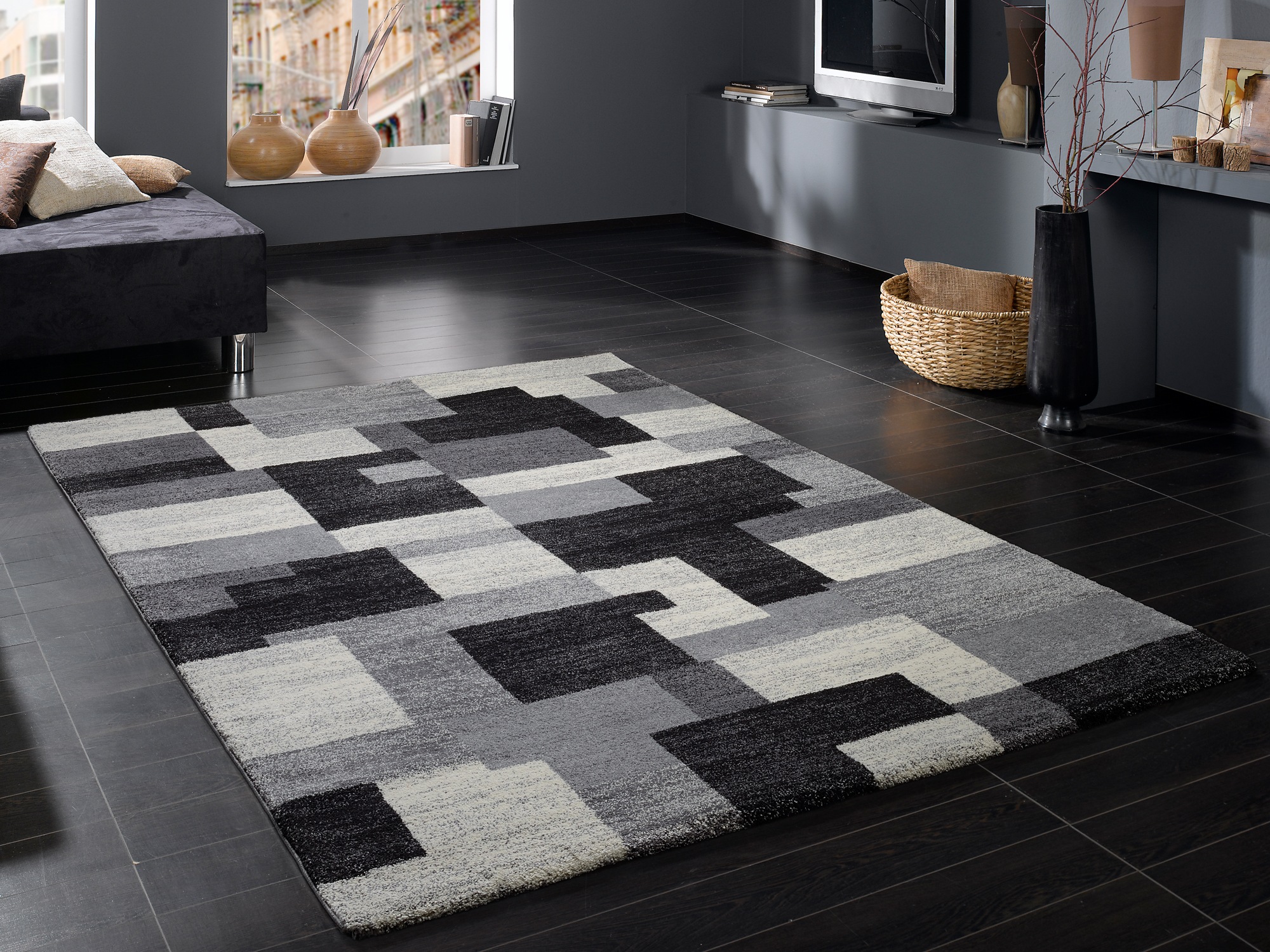 OCI DIE TEPPICHMARKE Teppich »Steady Allover«, rechteckig, 20 mm Höhe, besonders weich durch Mircofaser, Wohnzimmer