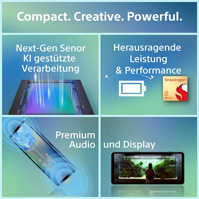Sony Smartphone »XPERIA 5V«, schwarz, 15,49 cm/6,1 Zoll, 128 GB  Speicherplatz, 12 MP Kamera | BAUR
