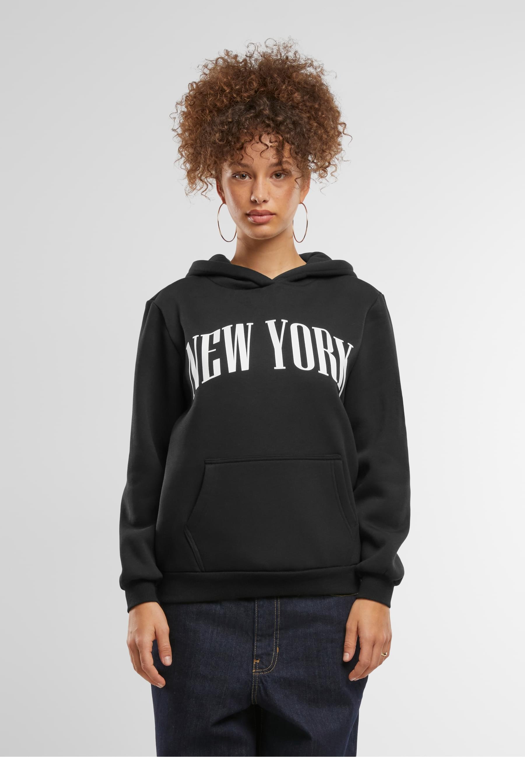 Miss Tee Kapuzenpullover »Miss Tee New York Ladies Fluffy Hoody«, (1 tlg.)