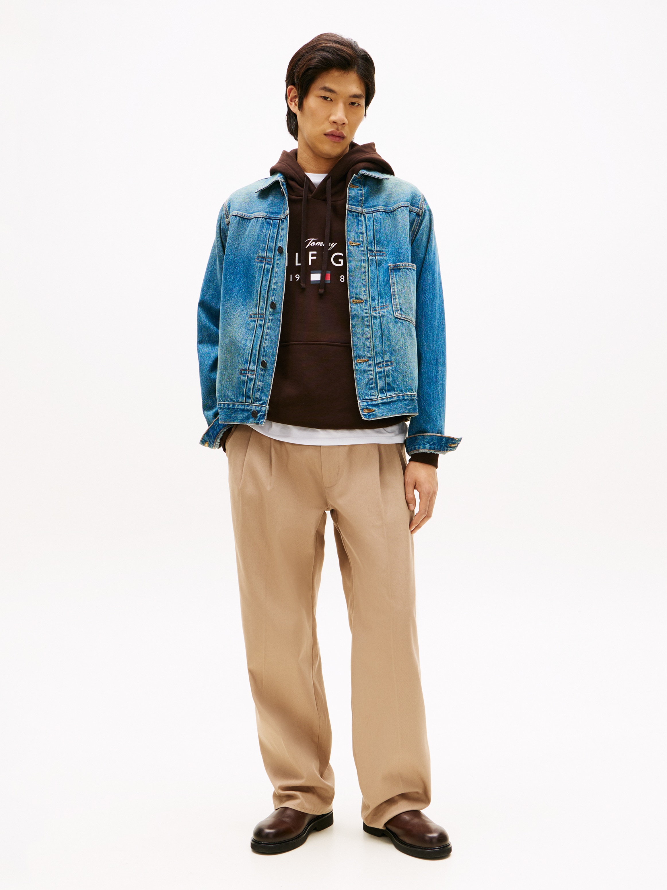 Tommy Hilfiger Jeansjacke »TRUCKER« ohne Kapuze Regular fit mit aufgesetzter Tasche