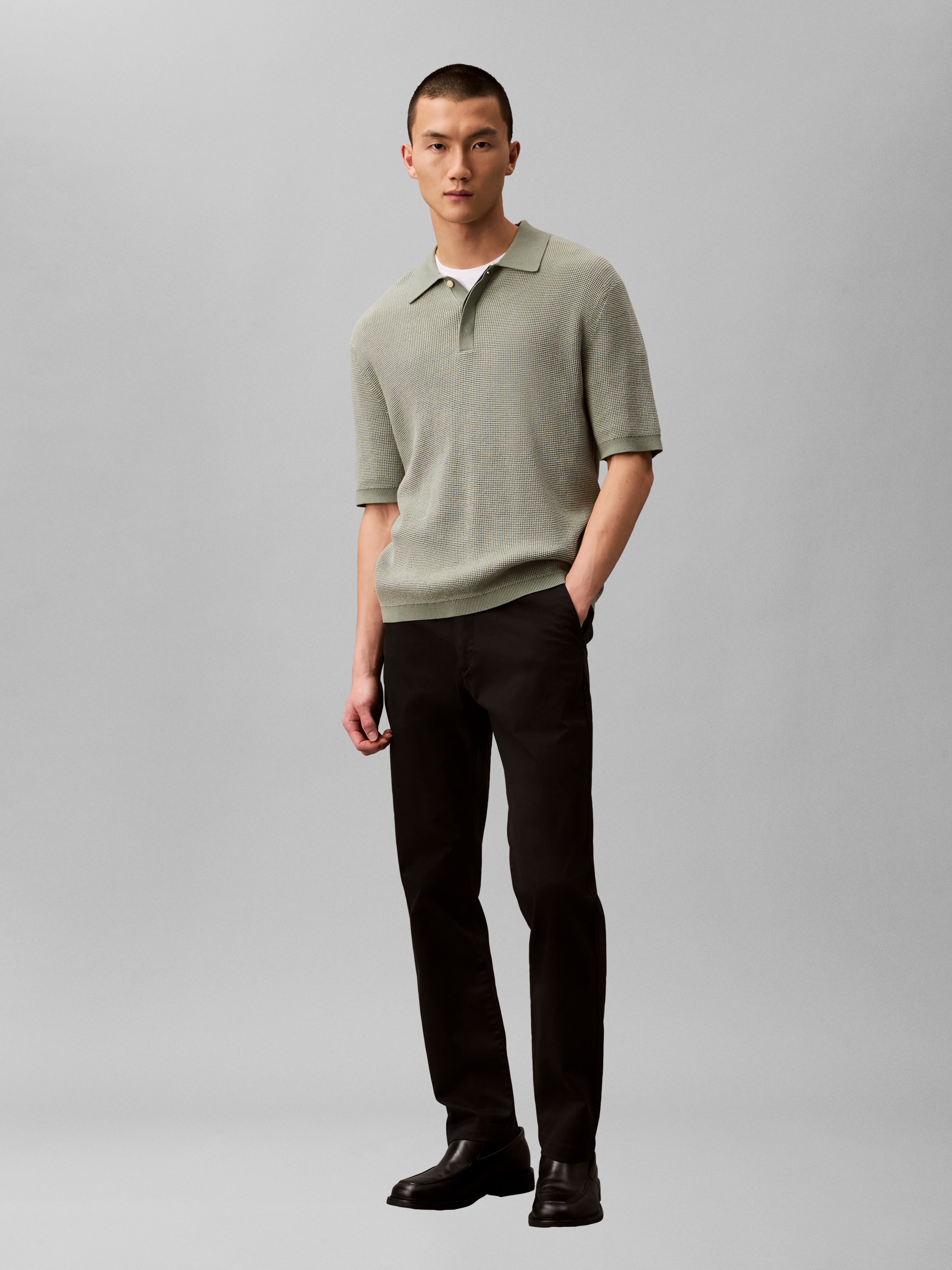 Thumbnail - Calvin Klein Chinohose "SLM CTTN STRTCH CHN" Mit Gürtelschlaufen