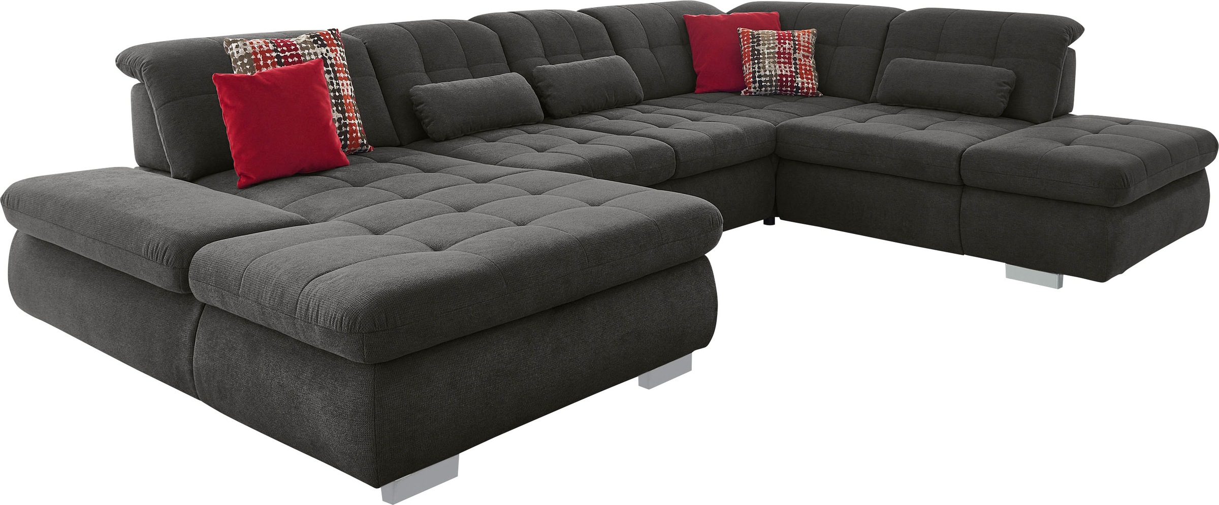 Die PlanBar Ecksofa "MP-IN17004 U-Form", wahlweise mit Funktionen, Federker günstig online kaufen