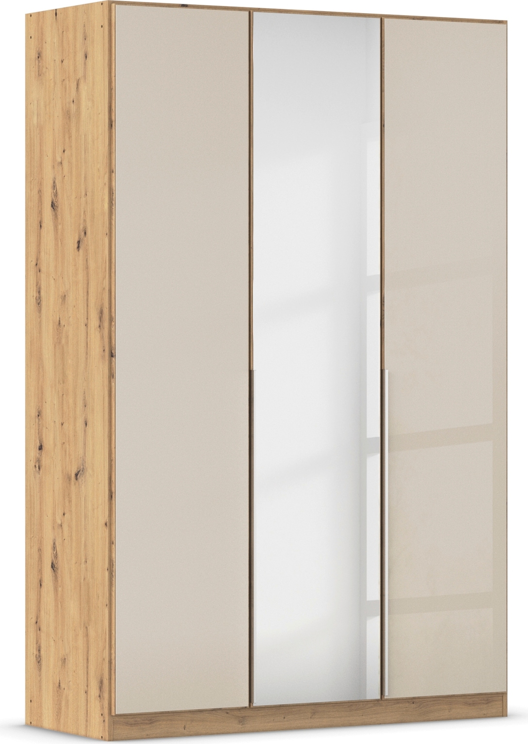 OTTO home Drehtürenschrank "Kleiderschrank Schrank Garderobe AGORDO mit Glasfront und Spiegel" in zwei Griff-Farben, Breiten 91-405 cm, durchdachte Innenausstattung, in 8 Breiten und 2 Höhen MADE IN GERMANY