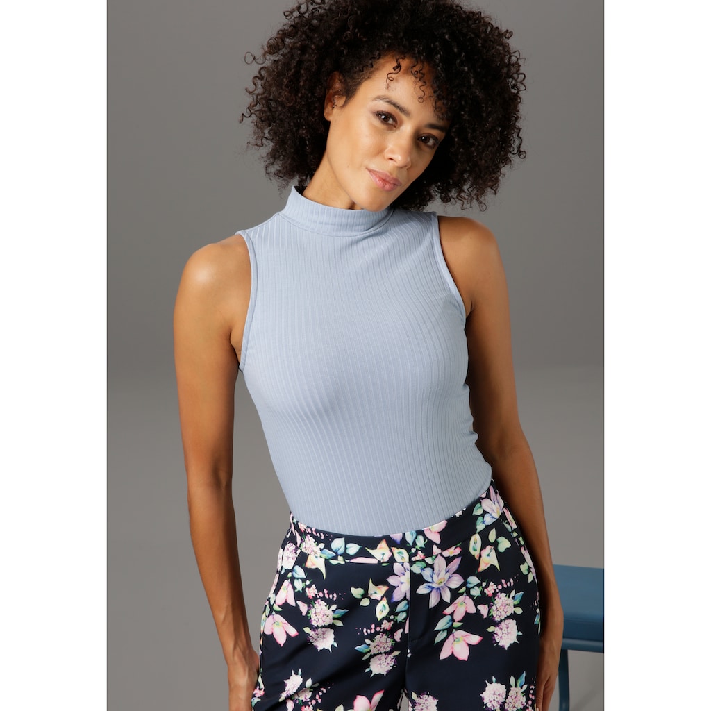 Aniston CASUAL Tanktop mit Stehkragen Aniston CASUAL Tanktop mit Stehkragen