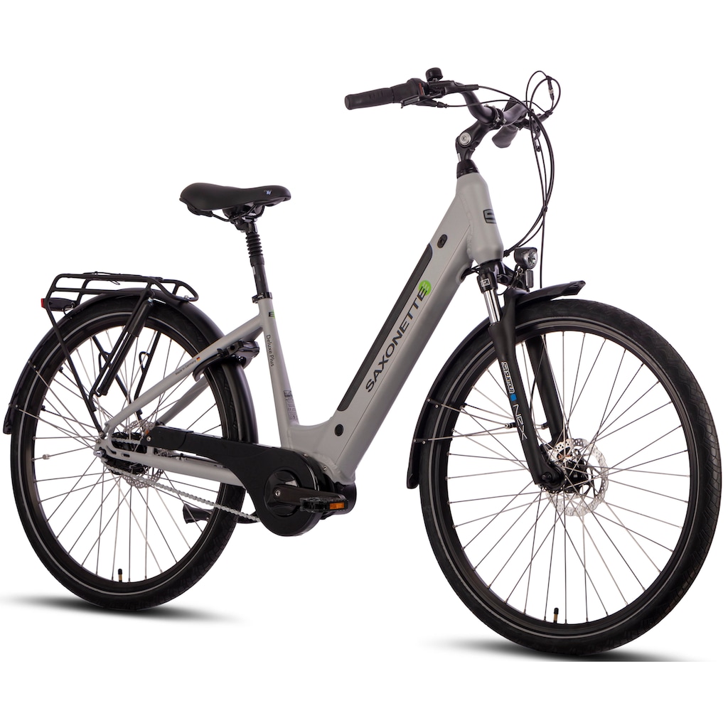 SAXONETTE E-Bike »SAXONETTE Deluxe Plus«, 7 Gang, Shimano, Nexus, Mittelmotor 250 W