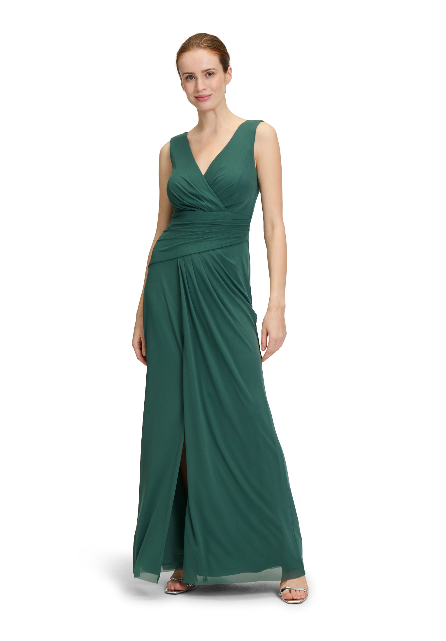 Vera Mont Abendkleid "Vera Mont Abendkleid mit V-Ausschnitt", Falten günstig online kaufen