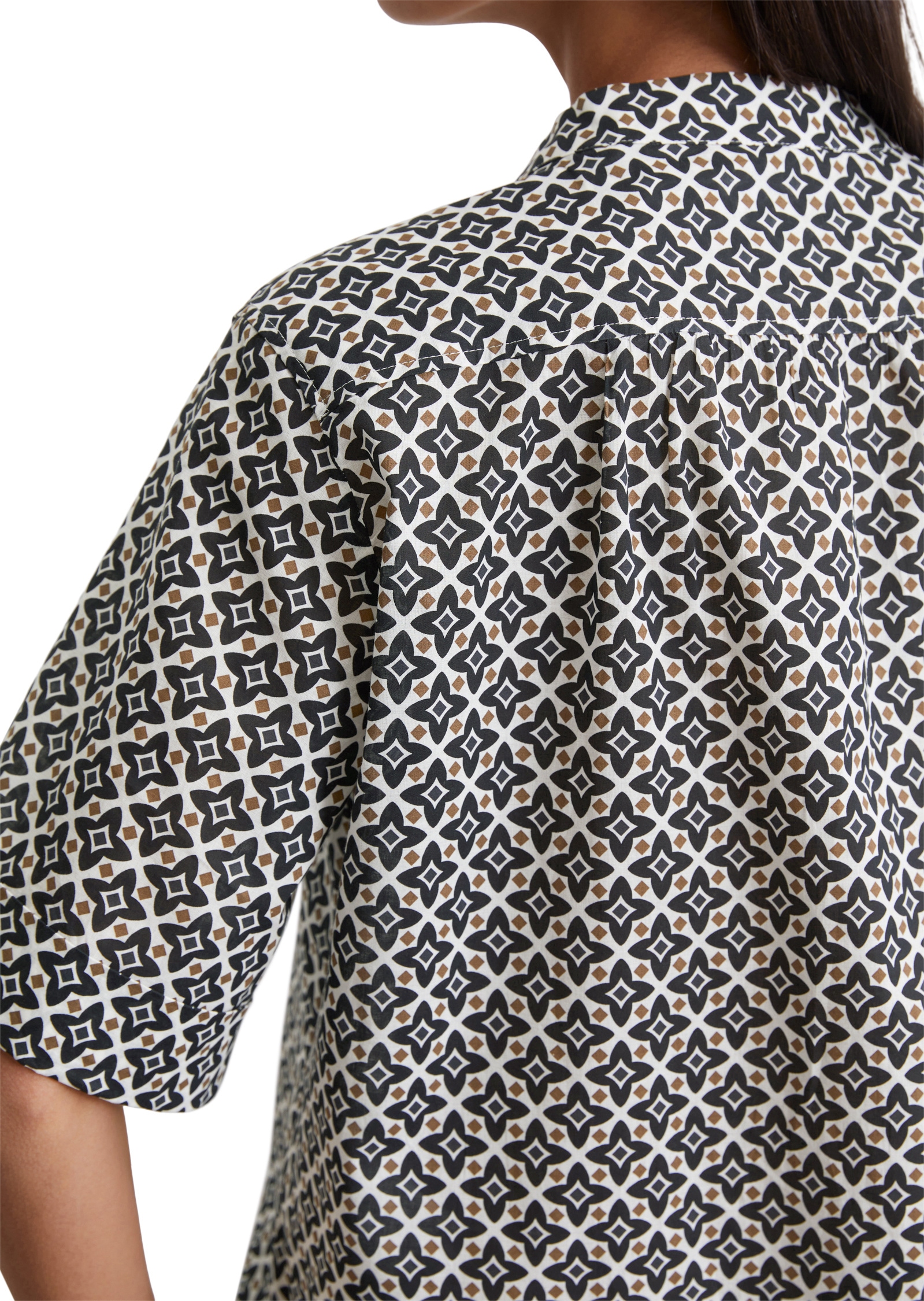 Marc O'Polo Kurzarmbluse »aus Silky-Touch-Voile«