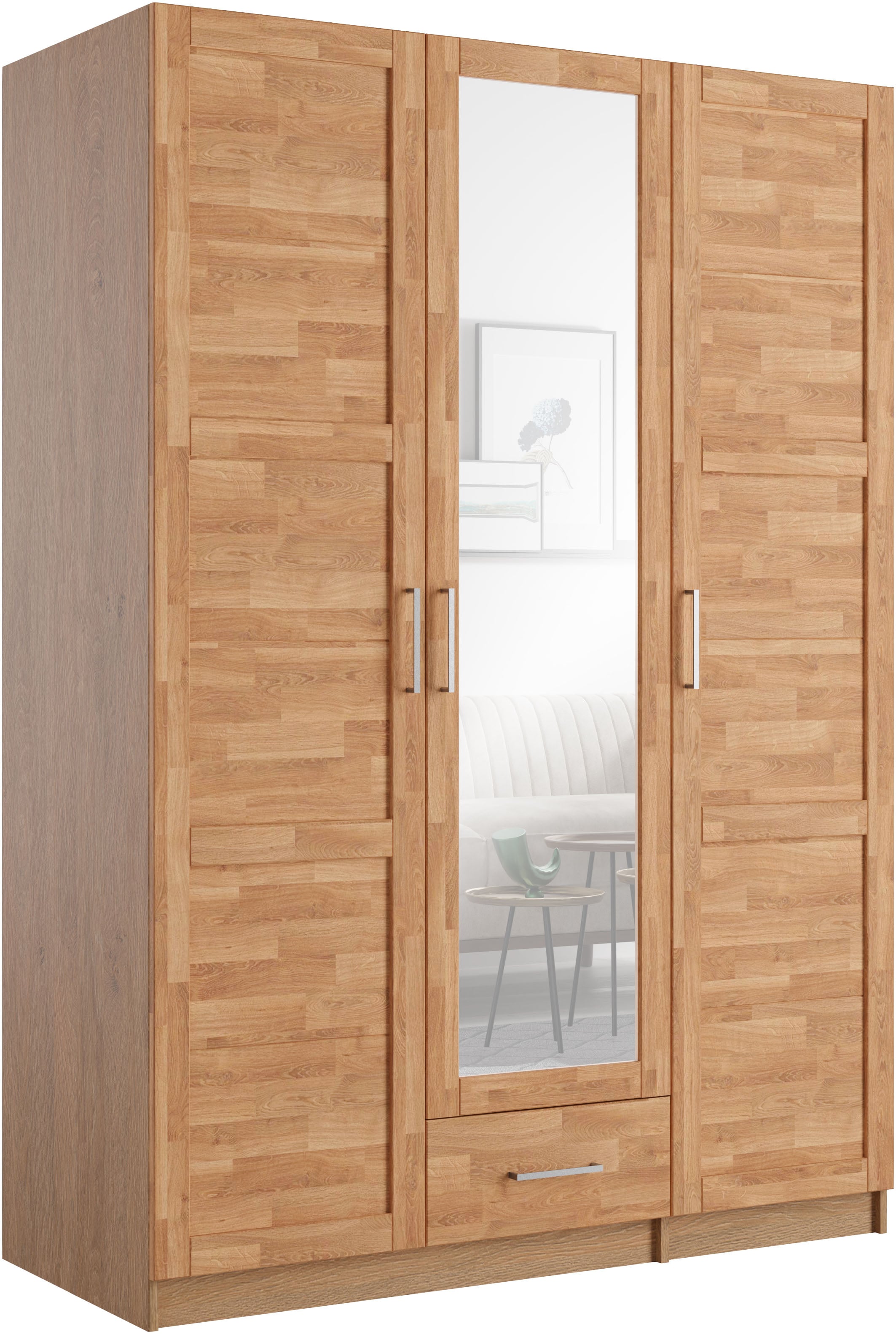 OTTO home Kleiderschrank "Sabrina, natürlicher Landhausstil, mit Innenausst günstig online kaufen