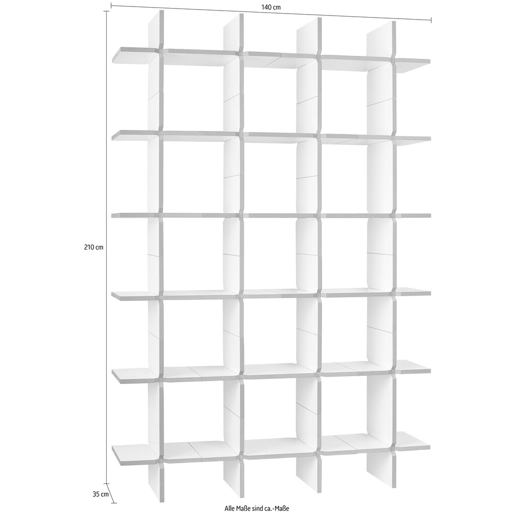 Tojo Mehrzweckregal »solo Modul 12«, Breite/Höhe: 140/210 cm