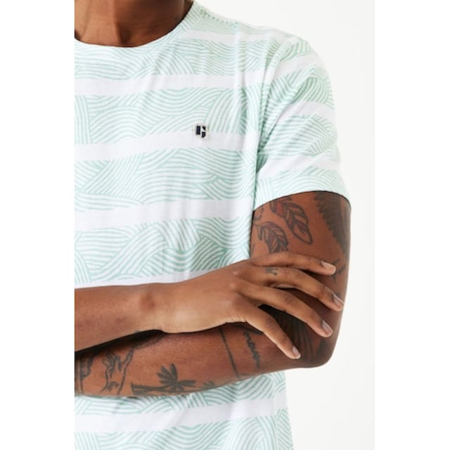Garcia T-Shirt »AOP stripe«, (1 tlg.), Logoprägung an der Brust ▷ kaufen |  BAUR