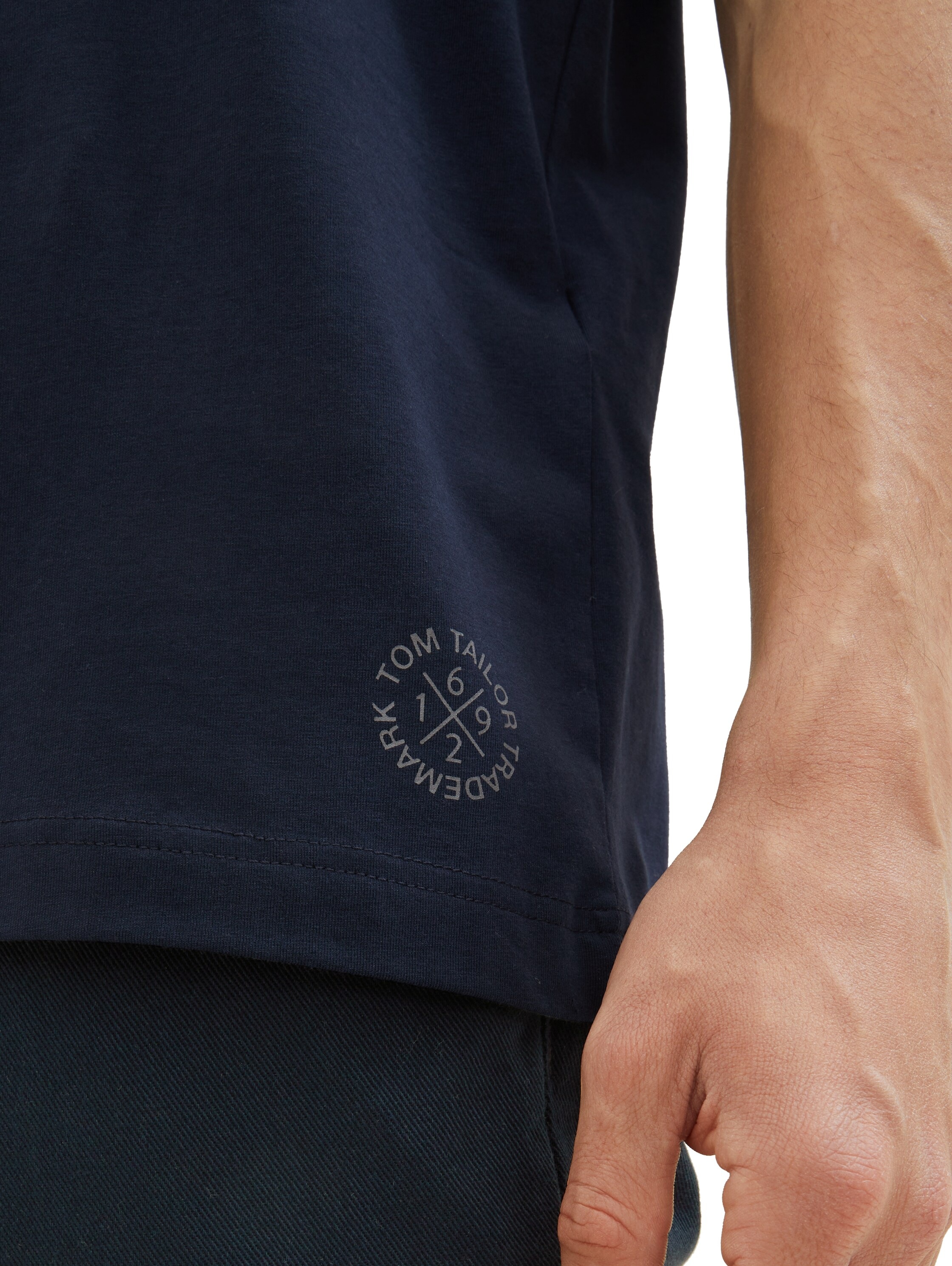 TOM TAILOR Kurzarmshirt, (Packung, 2 tlg.), mit Logo-Print