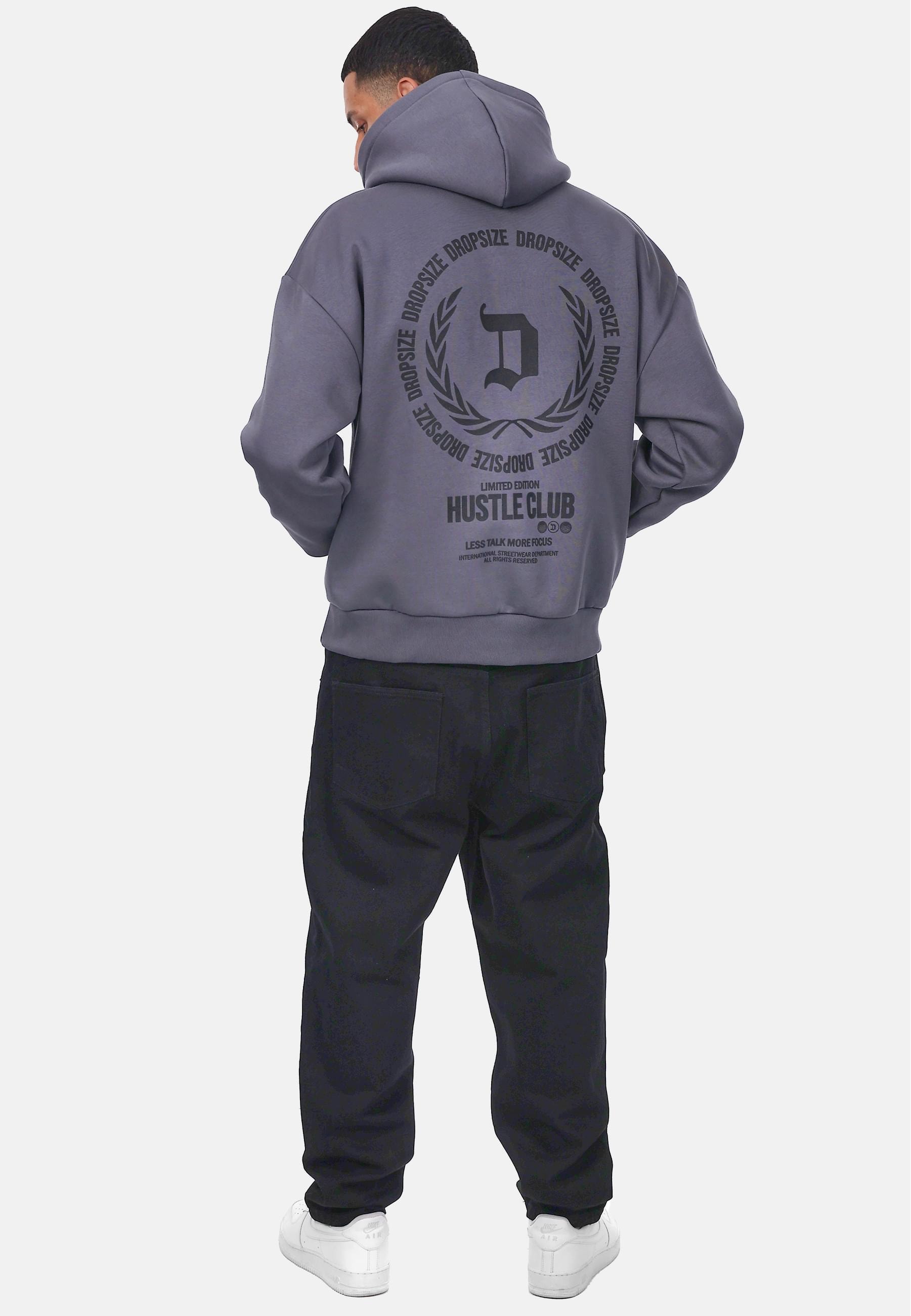 Dropsize Kapuzensweatshirt »Dropsize HEAVY OVERSIZE HUSTLE CLUB HOODIE«, 1 Stk.
