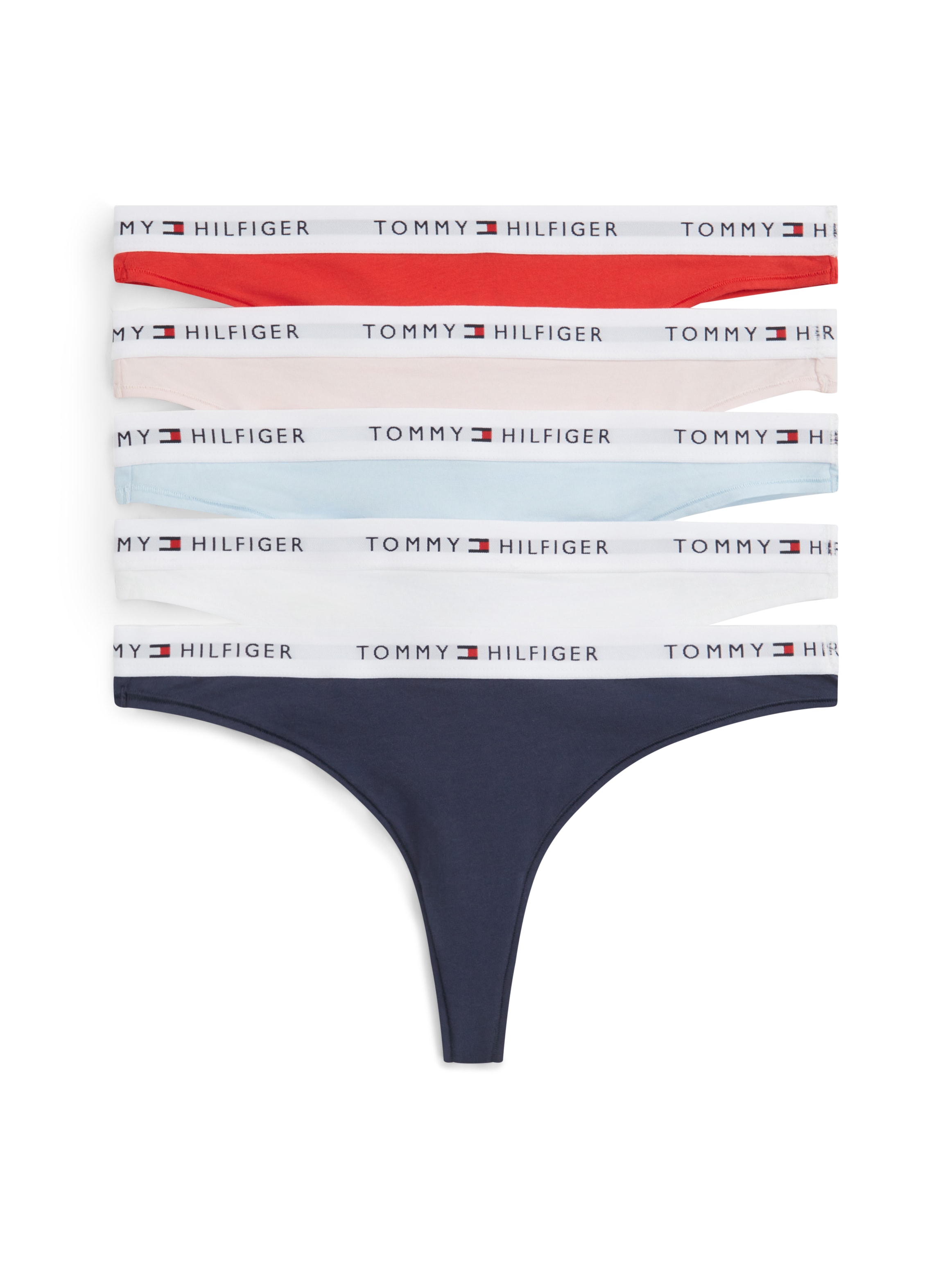 Tommy Hilfiger Underwear Tanga 5 Stk. Körpernahe Passform mit elastischem B günstig online kaufen