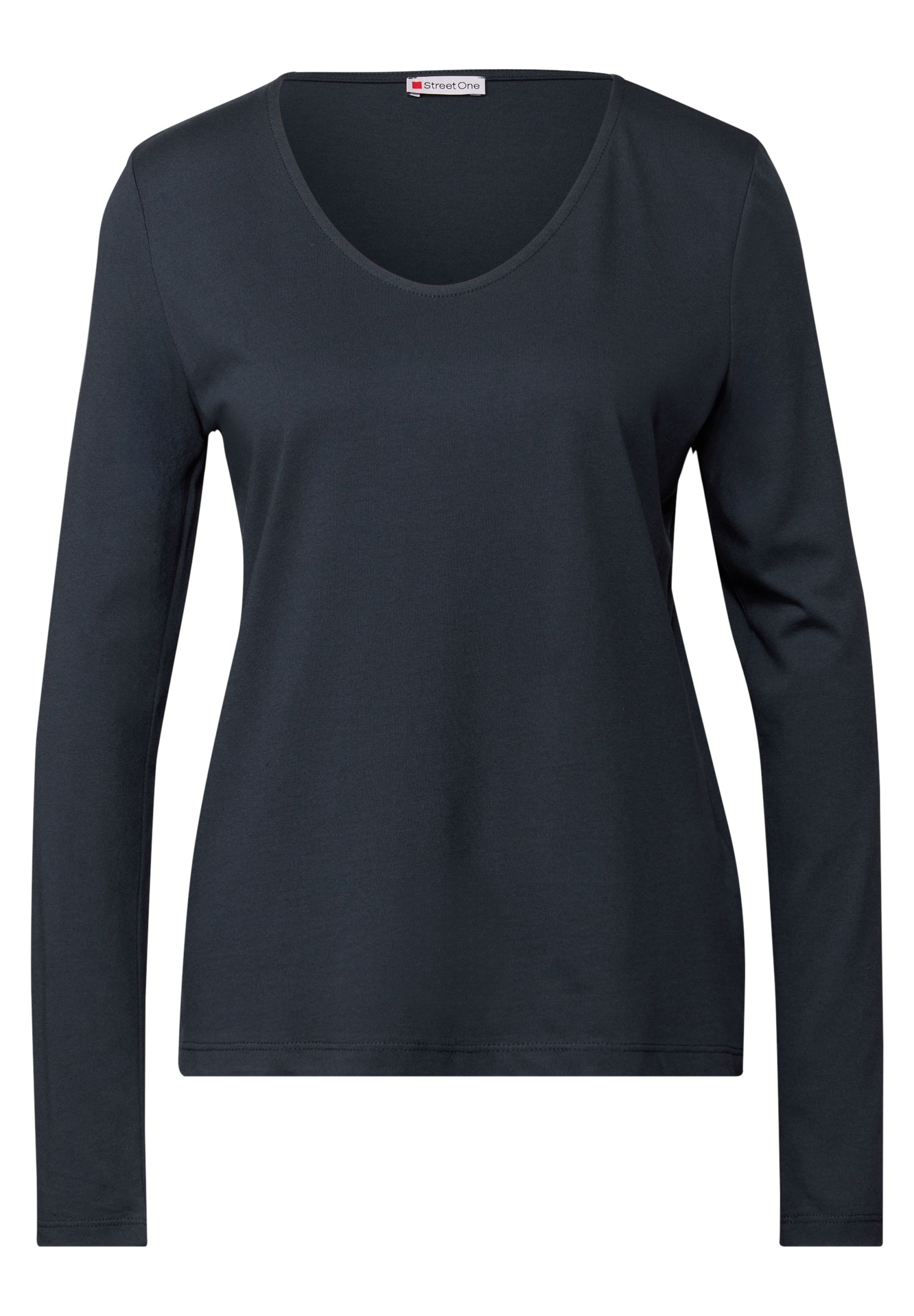 STREET ONE Langarmshirt, im soften Baumwoll-Mix
