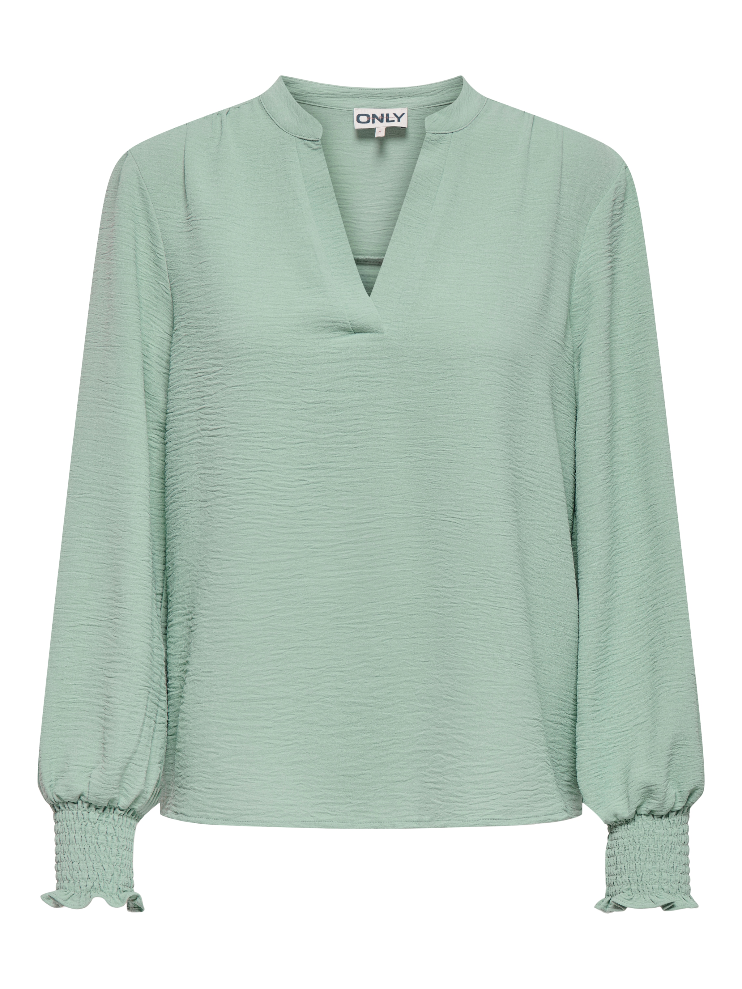 ONLY Blusenshirt "ONLMETTE V-NECK LS SMOCK TOP NOOS WVN" günstig online kaufen