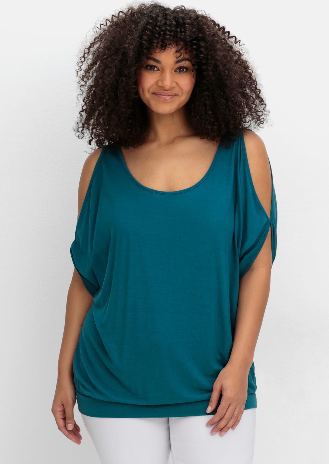 Sheego Fledermausshirt "T-Shirt", 1 Stk. günstig online kaufen