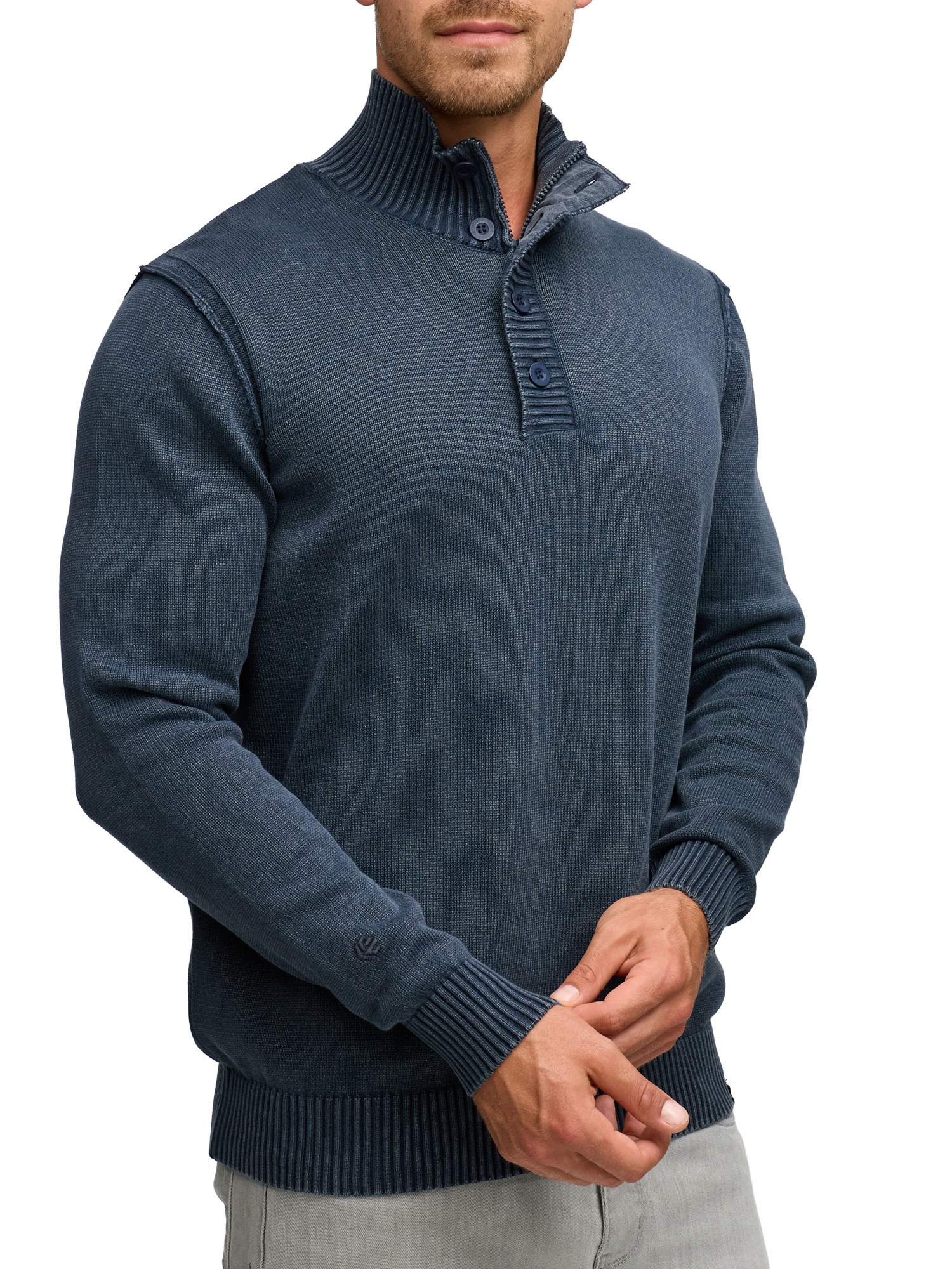 Thumbnail - Indicode Strickpullover "INNiels ½ Placket"