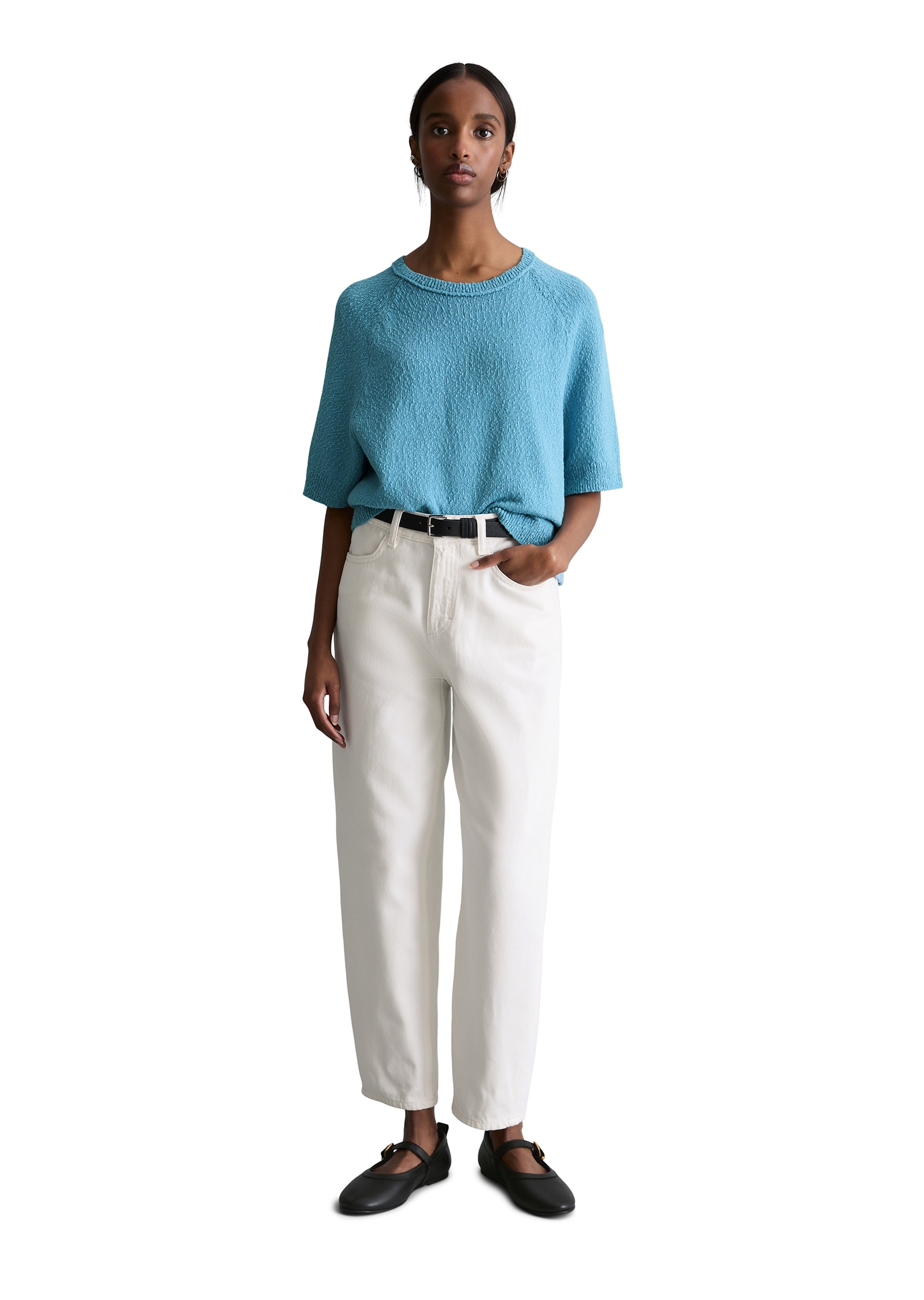 Marc O'Polo DENIM Strickpullover »aus Cotton Slub Garn«