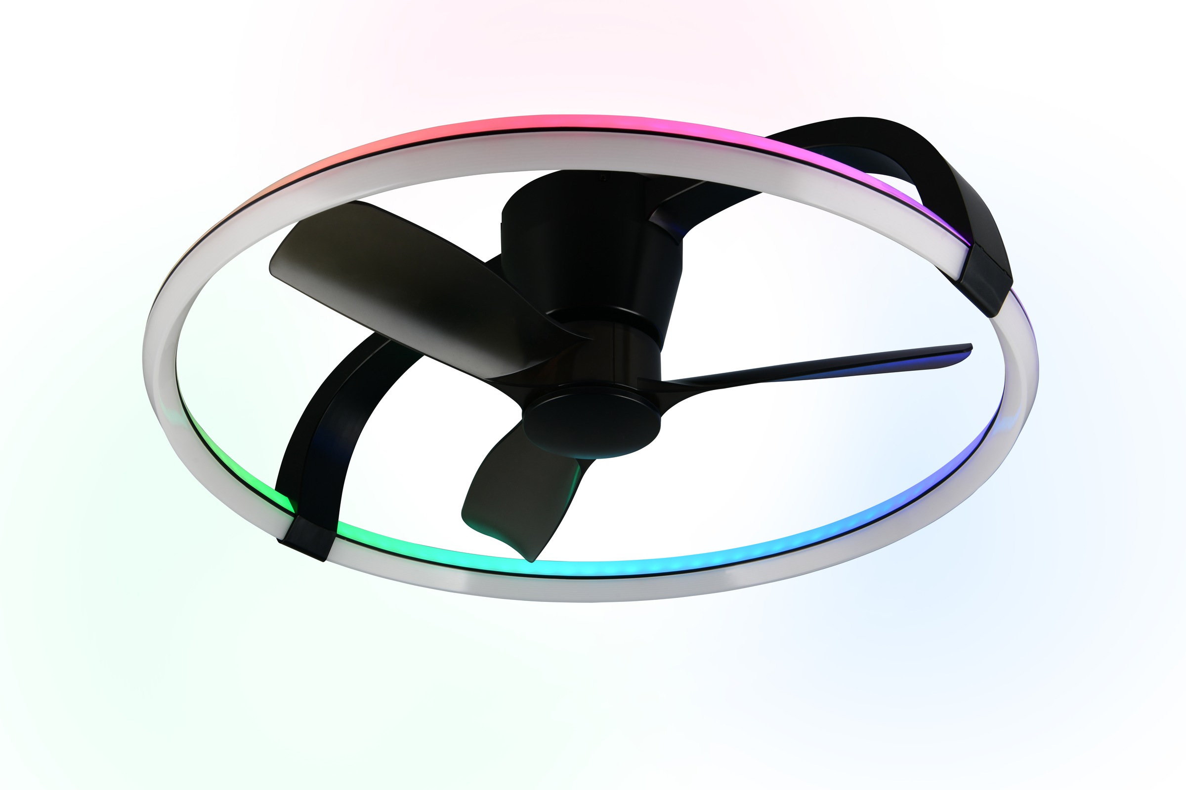 REALITY Leuchten LED Deckenleuchte »STOCKHOLM mit Ventilator, Smart Home tuya Deckenventilator mit Licht« LED-Board 1 Stk. RGB | warmweiß - kaltweiß Steuerung per tuya App oder Fernbedienung, Dynamic Light RGB Licht