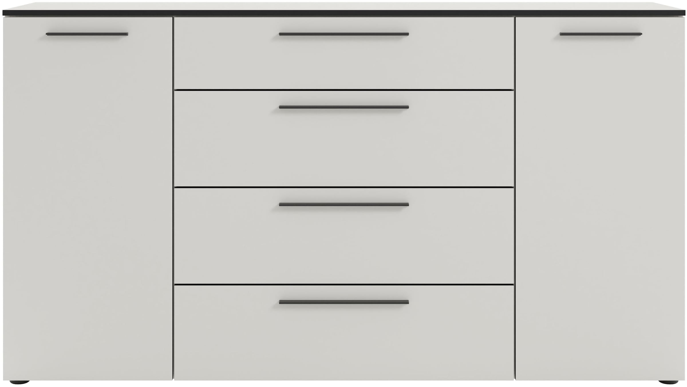 Manjana Möbel Kommode "Kommode mit Schwarz matten Metallgriffen in verschie günstig online kaufen