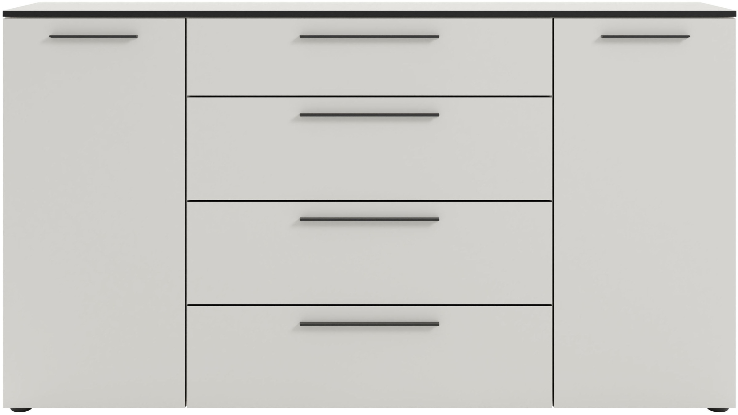 Manjana Möbel Kommode "mit Schwarz matten Metallgriffen in verschiedenen Au günstig online kaufen