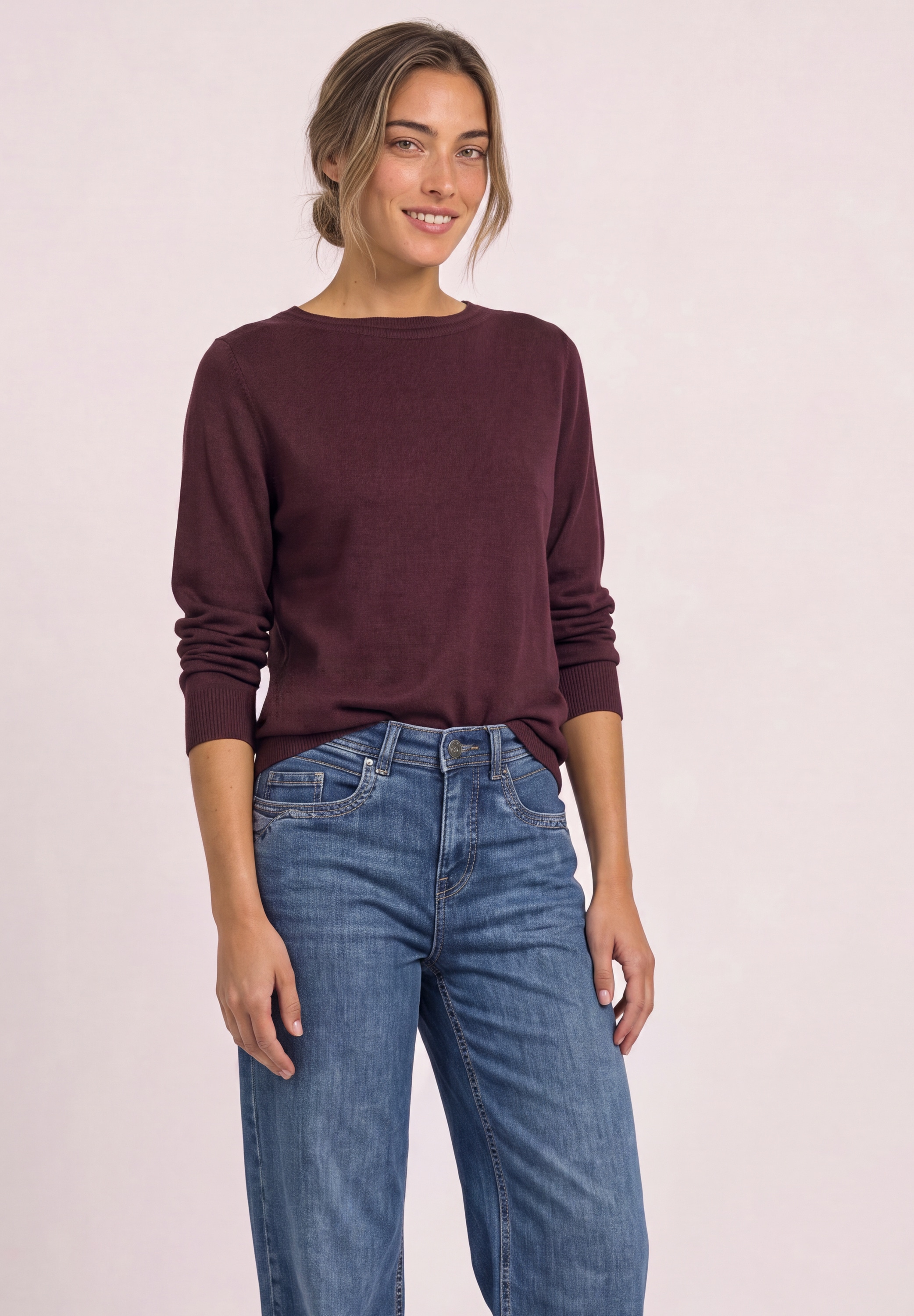 STREET ONE Strickpullover im soften Baumwoll-Mix