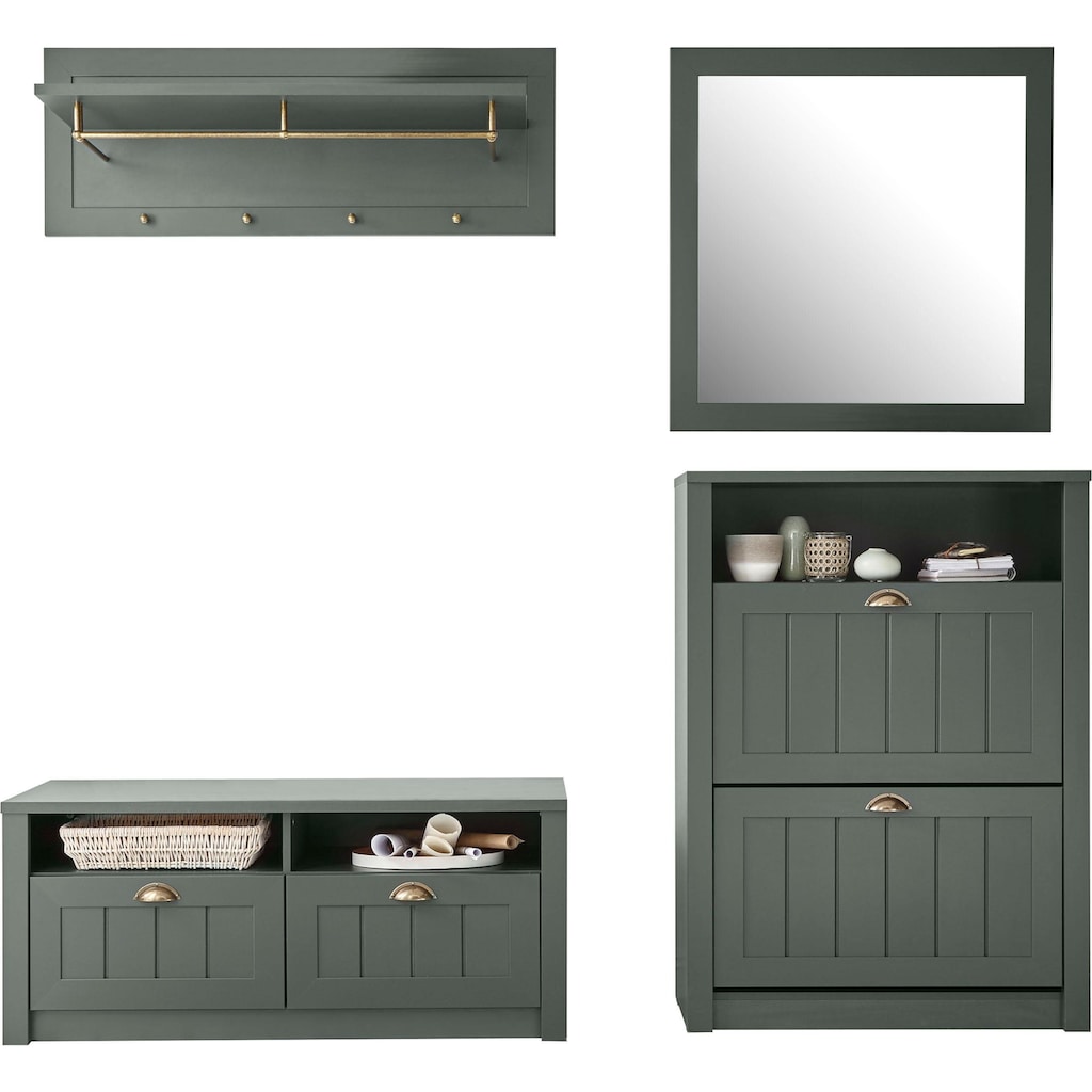 Home affaire Garderobenschrank-Set »ASCOT«, 4-teilig