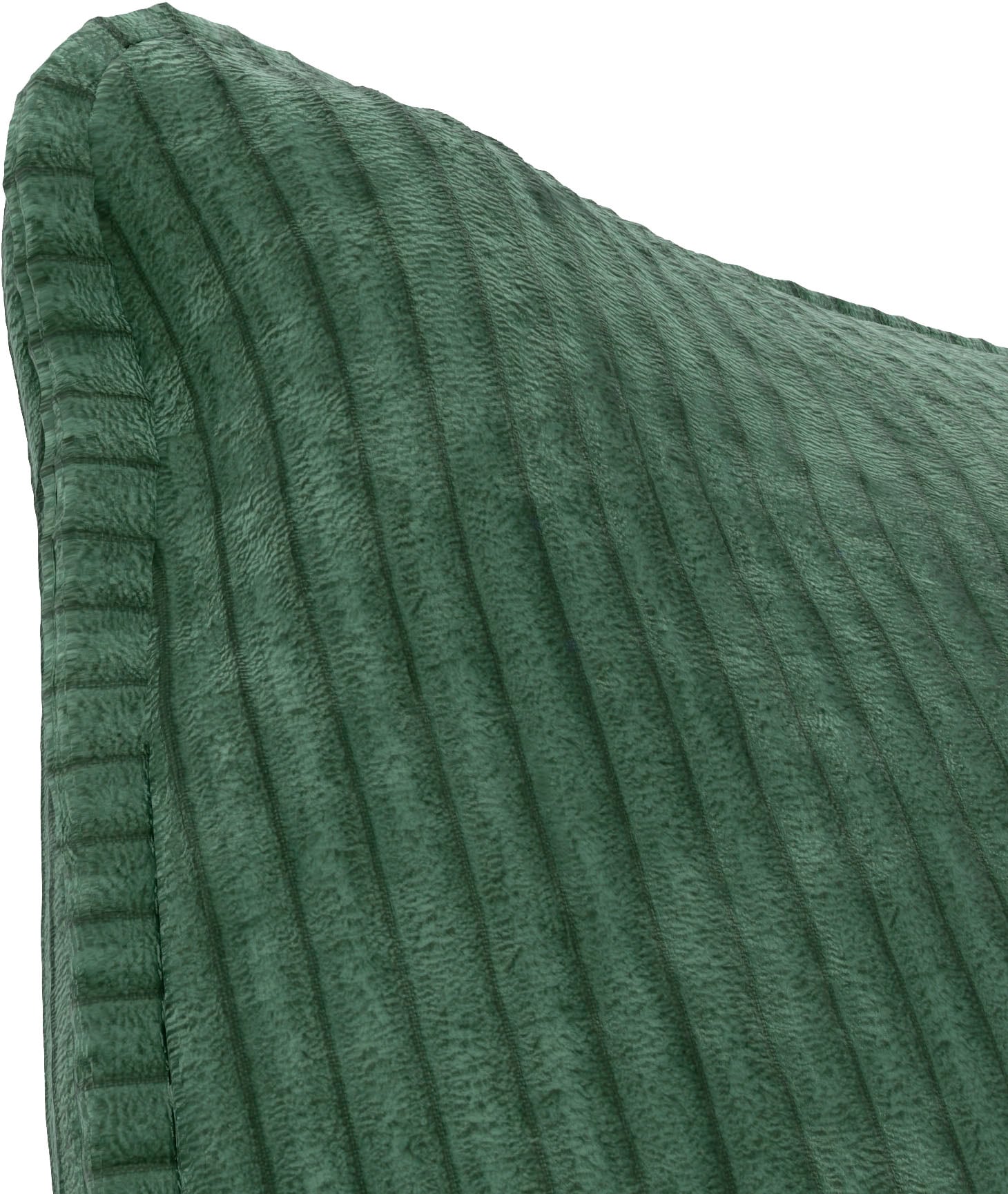 TRENDMANUFAKTUR Ecksofa »Fordon II, Schlafsofa mit Bettkasten, Couch in L-Form, Breite 250 cm«, in Cordstoff HYPER, dunkelgrün, Armlehne links