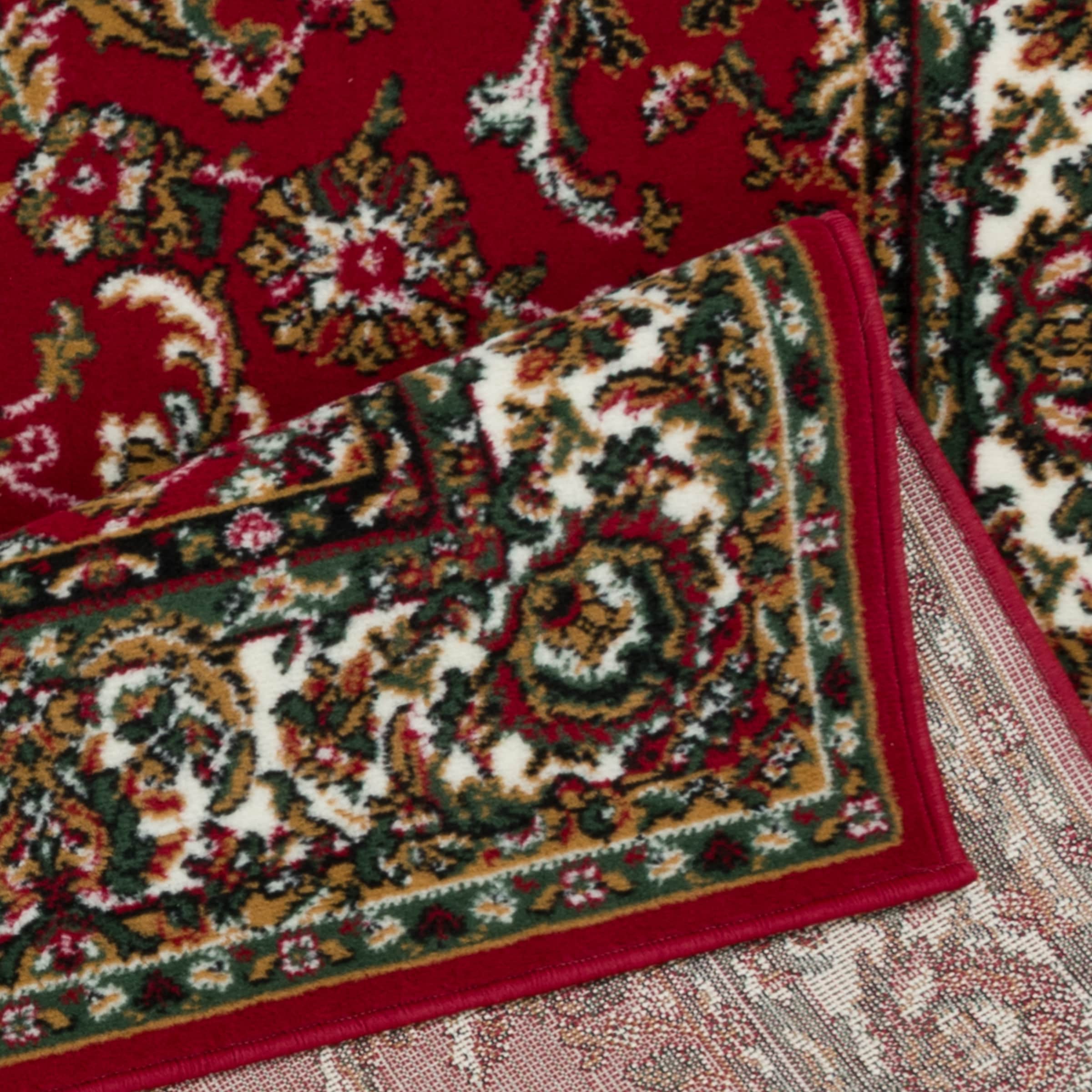 OTTO home Teppich »Ezzo, mit Bordüre, Made in Belgium«, rechteckig, 7 mm Höhe, Orient-Optik, mit Bordüre, Teppich, Kurzflor, Weich, Wohnzimmer