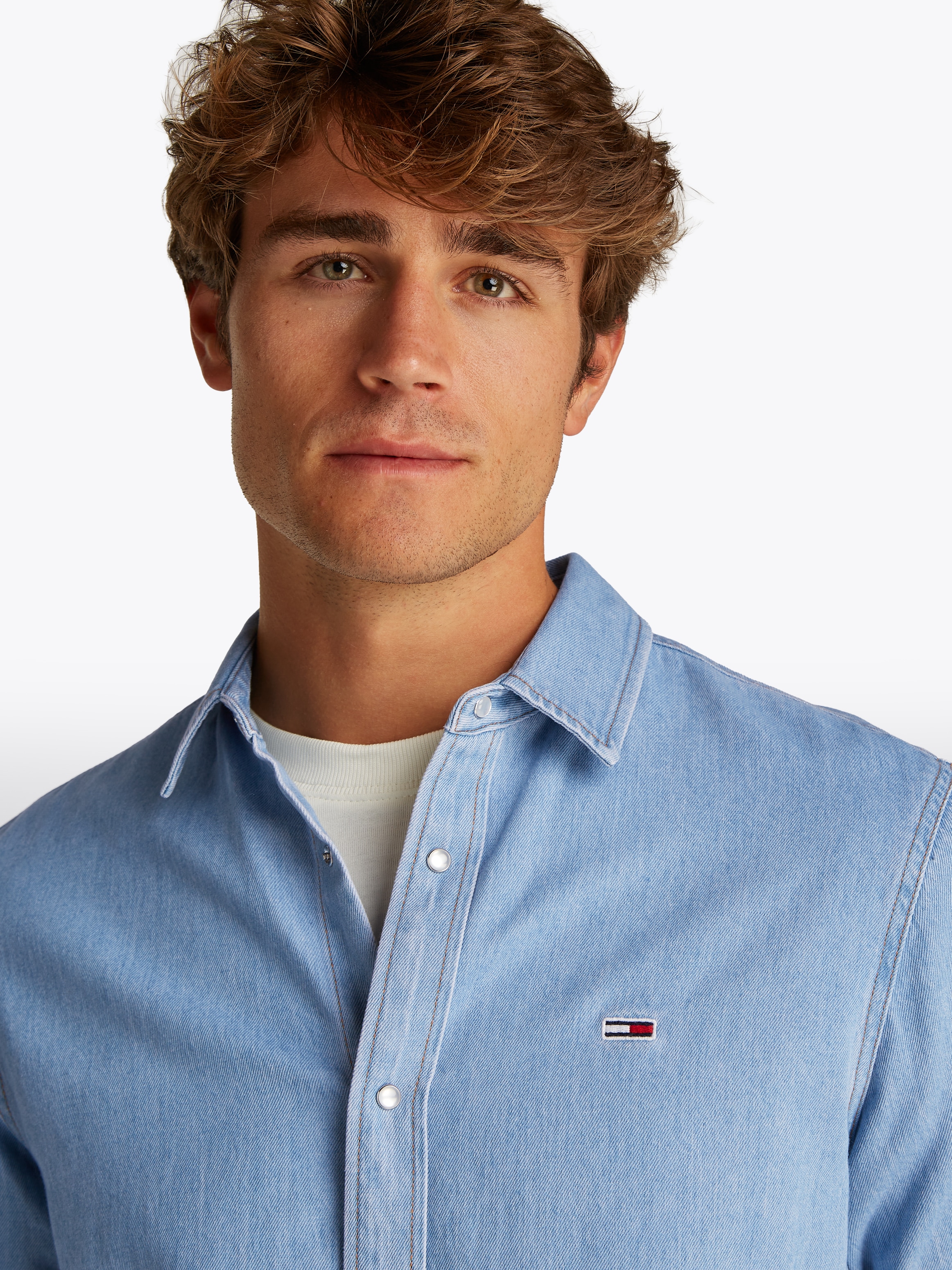 Tommy Jeans Jeanshemd »REGULAR FIT LS DENIM SHIRT«