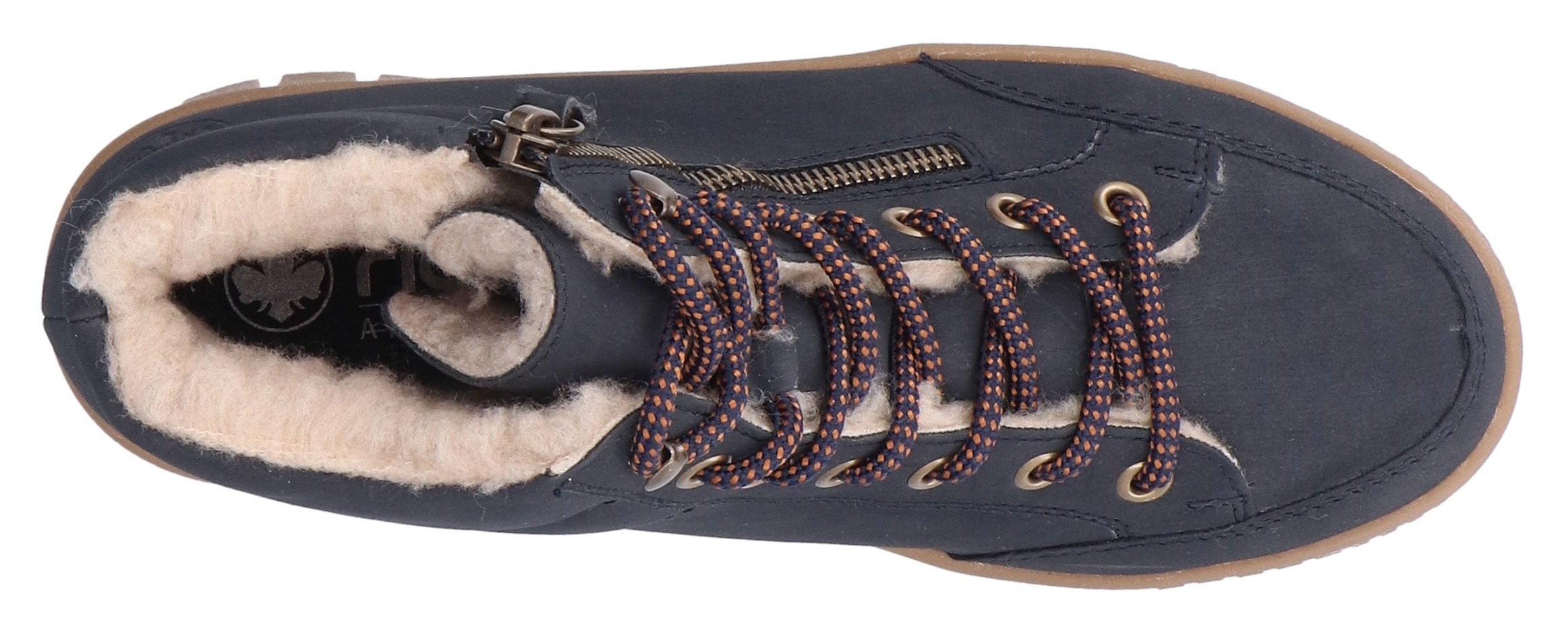 Rieker Winterboots, Plateaustiefelette, Schnürboots mit Warmfutter und TEX-Ausstattung