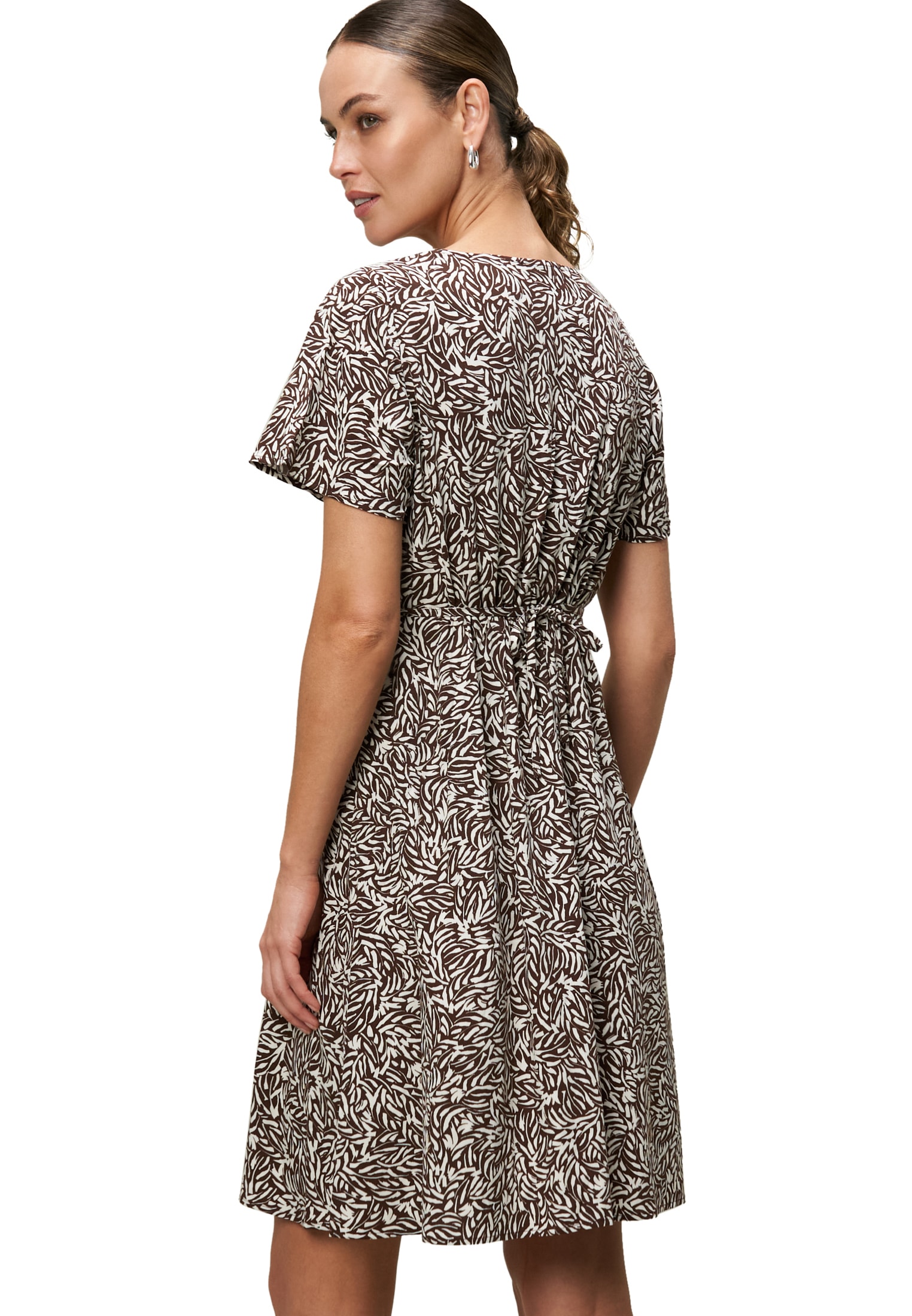 Zero Sommerkleid »zero Sommerkleid Allover-Muster«, Knopfleiste