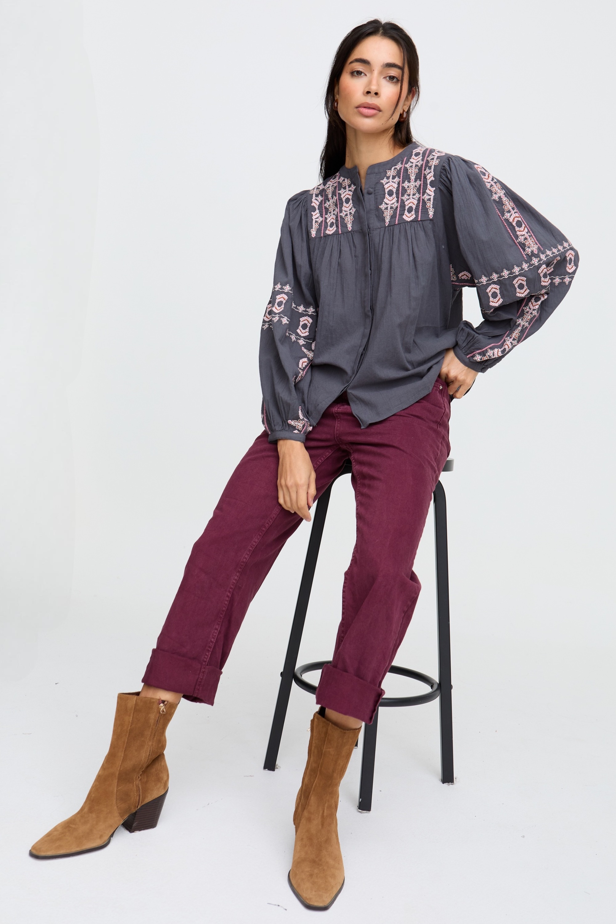 Raffya Demi Shirt Beige US 8 2
