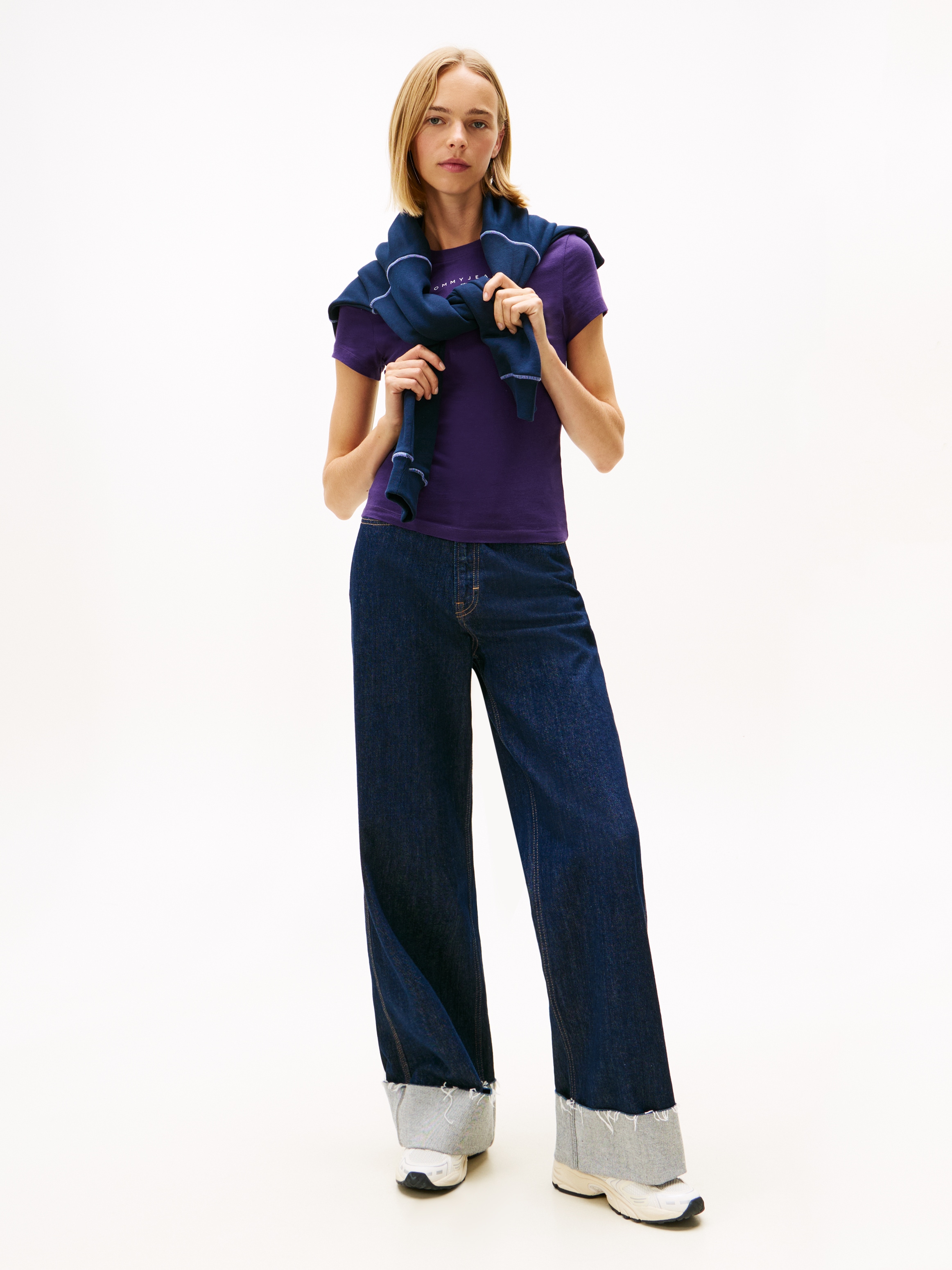 Tommy Jeans Kurzarmshirt »TJW SLIM BLING LINEAR TEE EXT«