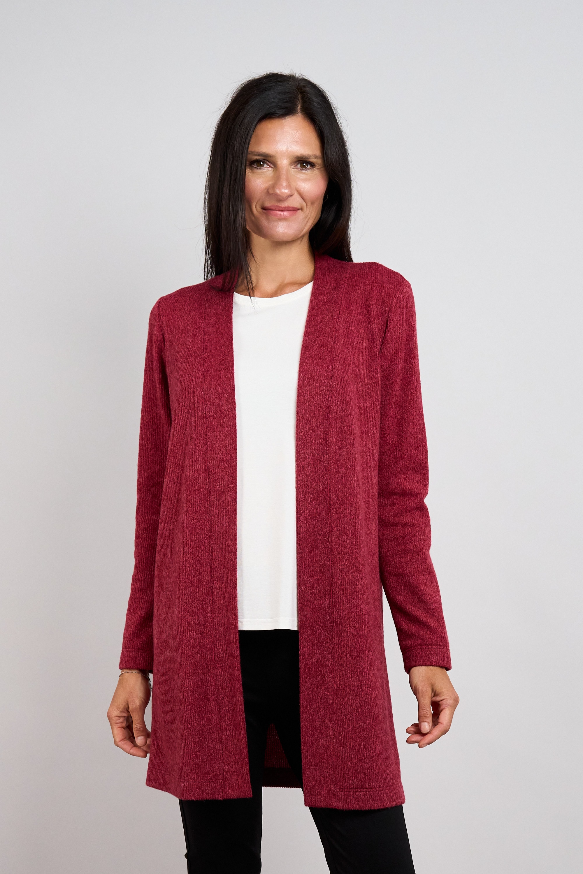 Seidel Moden Longstrickjacke ohne Verschluss / MADE IN GERMANY