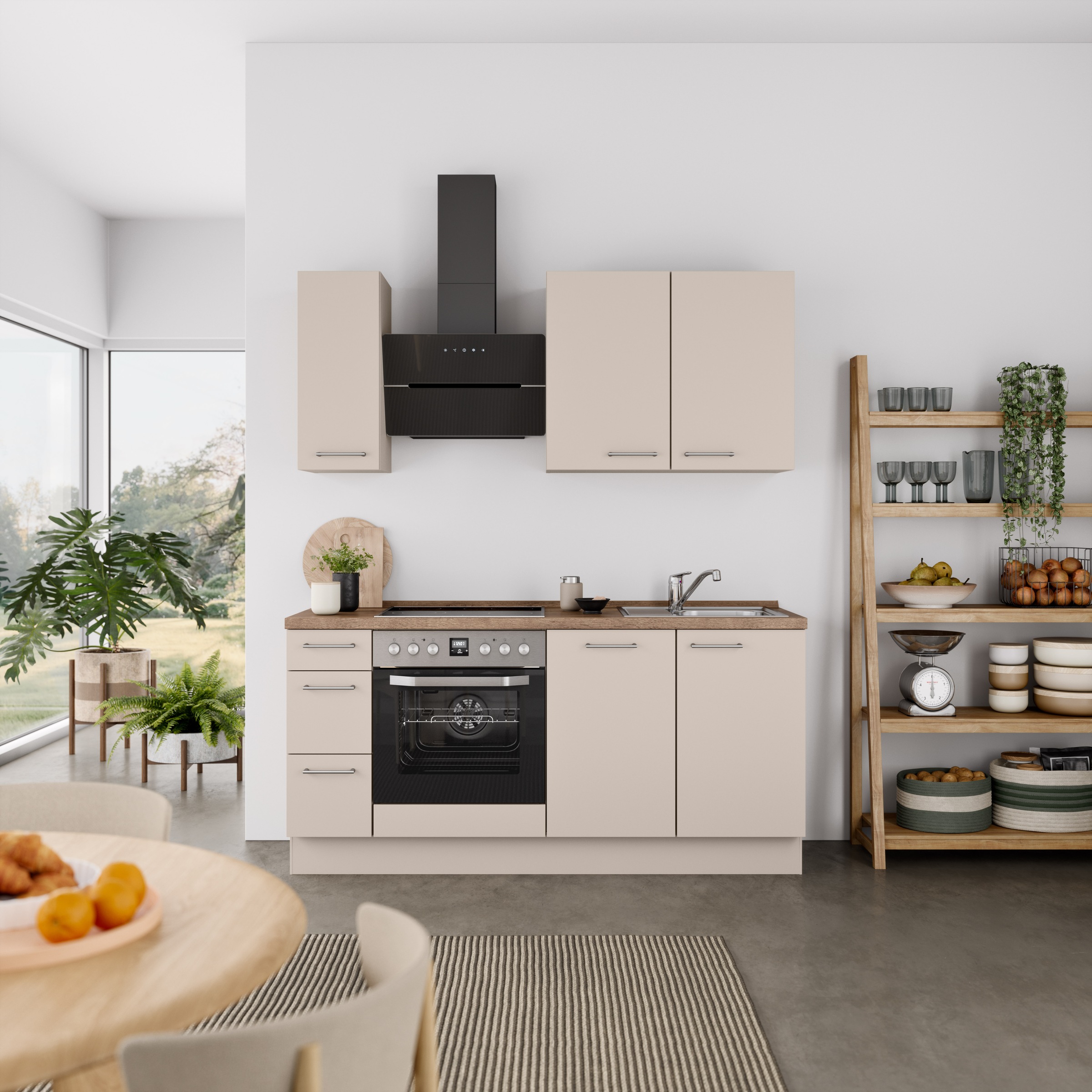 nobilia Küchenzeile ""Laser II", Ausrichtung wählbar, Breite 180 cm" vormon günstig online kaufen