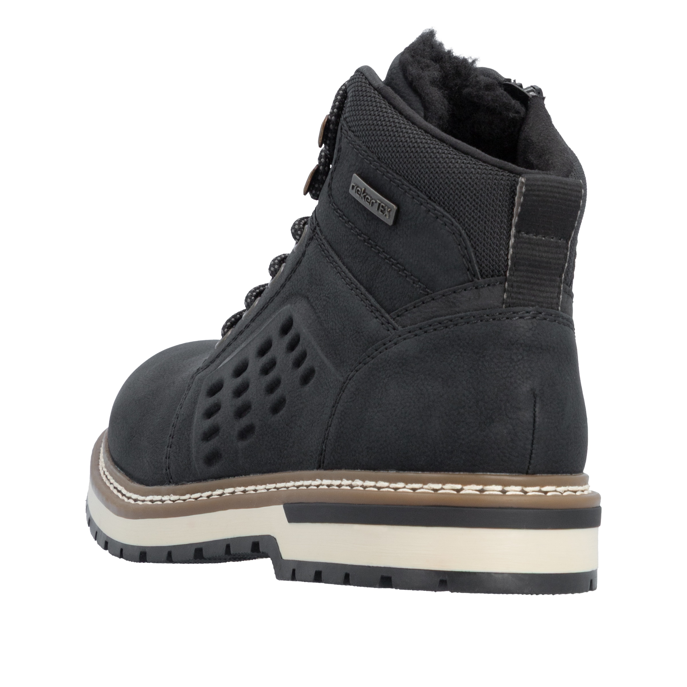 Rieker Winterboots  Schnürboots mit praktischem Reißverschluss, TEX-Membran