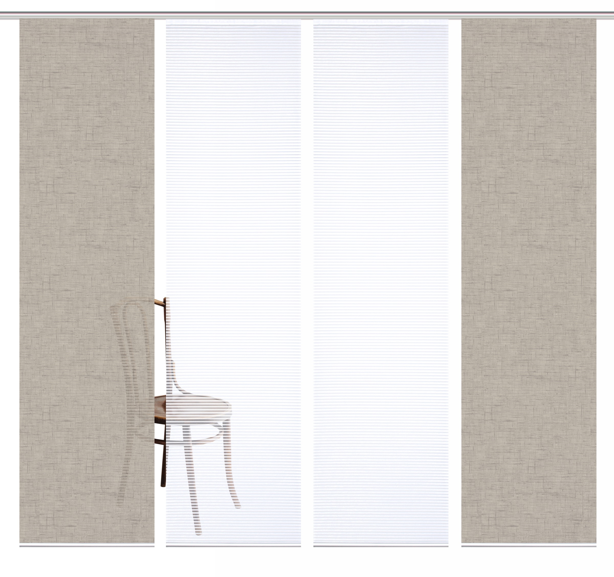 HOME in green Schiebegardine "ESTRA" Paneelwagen 4 Stk. tlg. SET DIGITALDRU günstig online kaufen