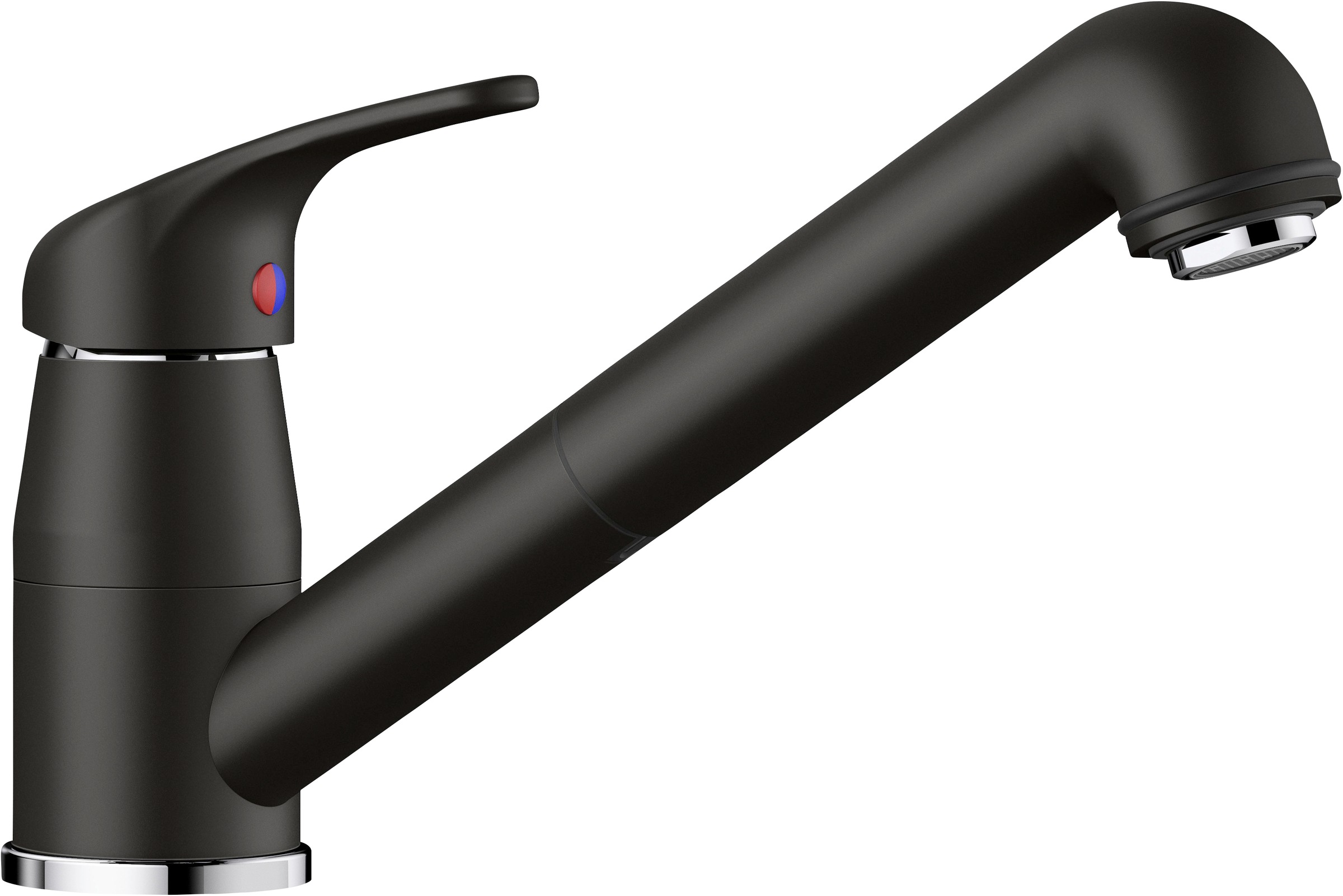 Küchenarmatur BLANCO, B:26cm H:16cm T:6cmsilgranitschwarz, Messing, Armaturen, "DARAS-S", mit Ausziehbrause