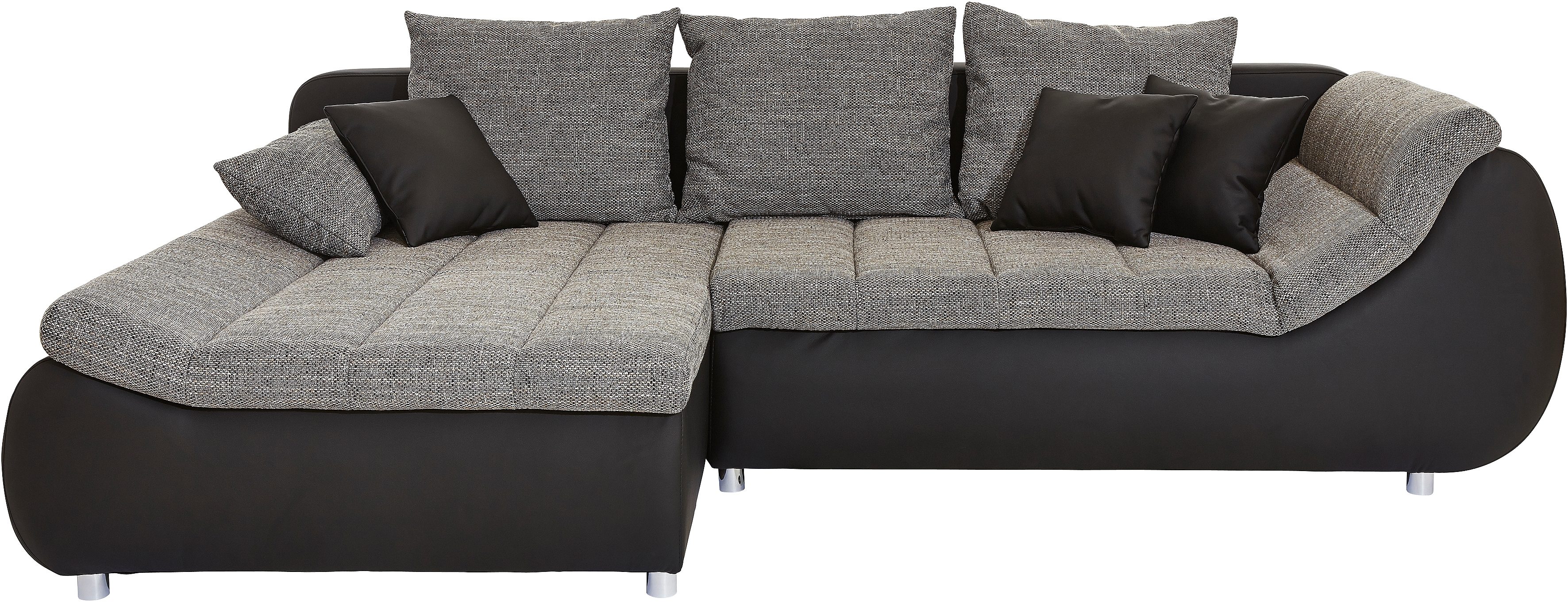 Thumbnail - INOSIGN Ecksofa "Imola elegant und bequem, aktuelle Steppung im Sitz, L-Form", wahlweise mit Bettfunktion
