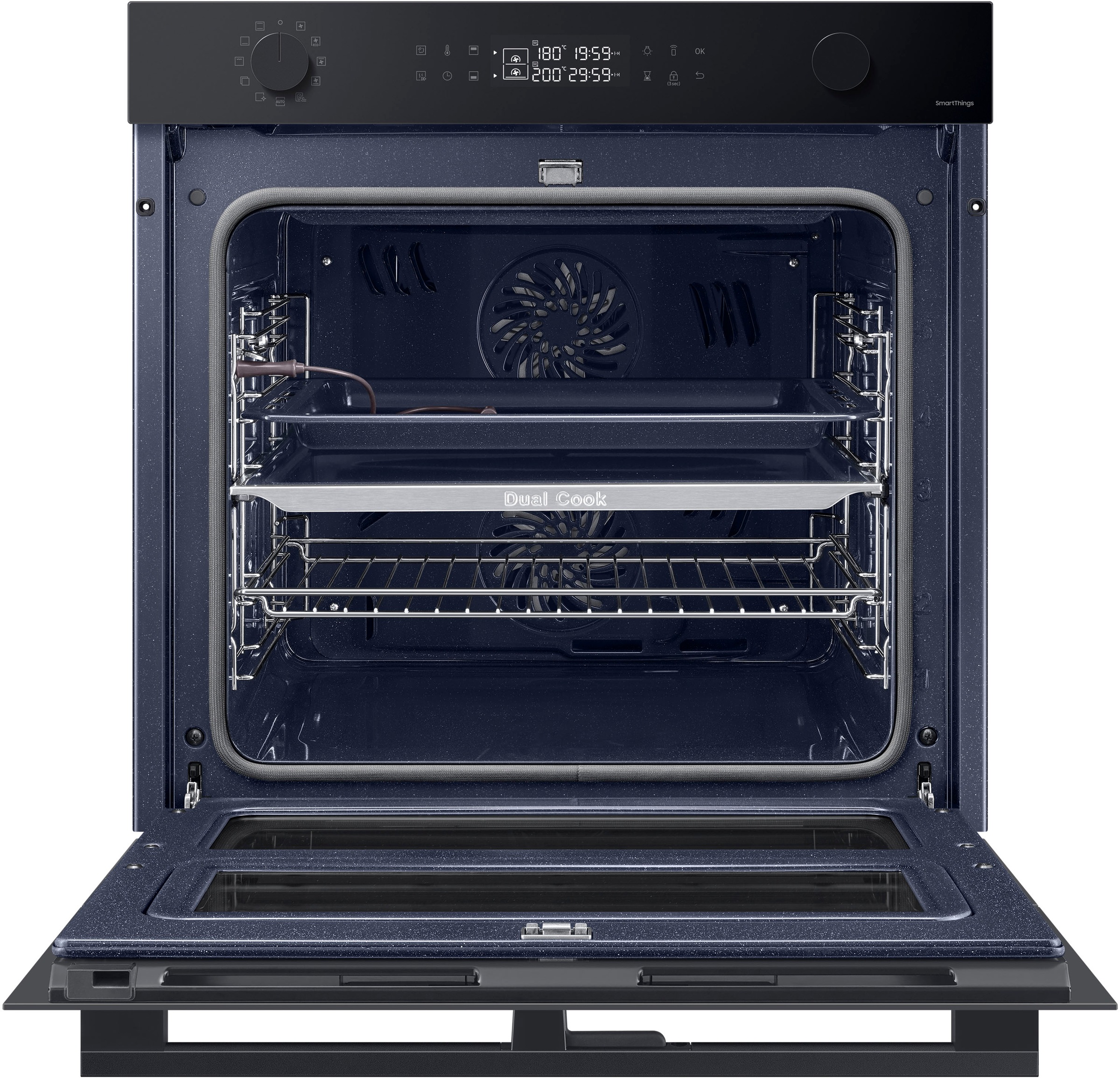 Samsung Einbaubackofen Serie 4 »NV7B45502AK/U1«, Pyrolyse-Selbstreinigung, Dual Cook Flex