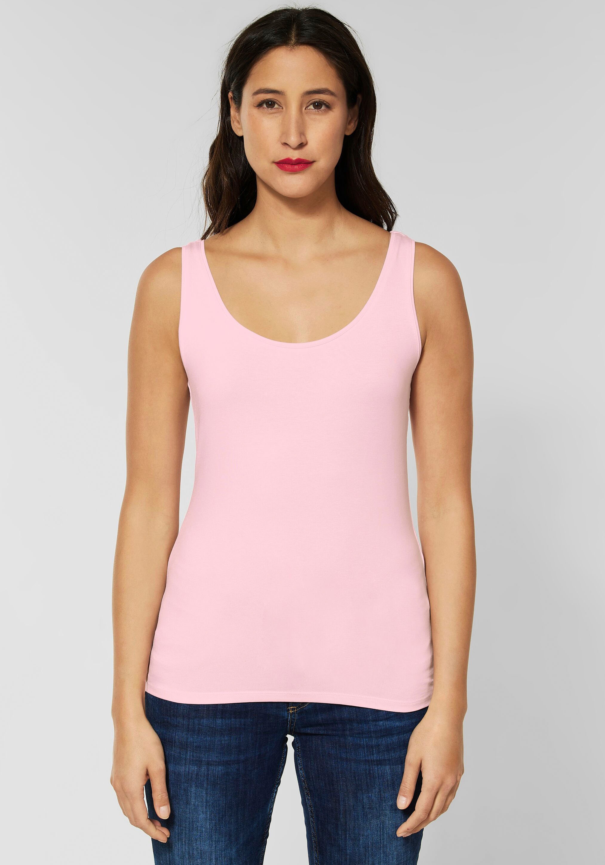 street one -  Tanktop "Style Anni", in Unifarbe