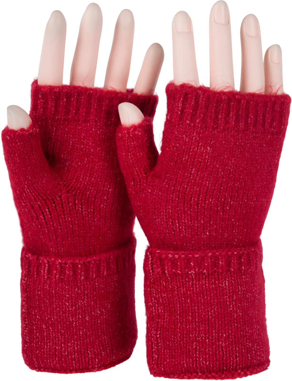 styleBREAKER Strickhandschuhe "Fingerlose Strickhandschuhe Einfarbig" 1 Stk.