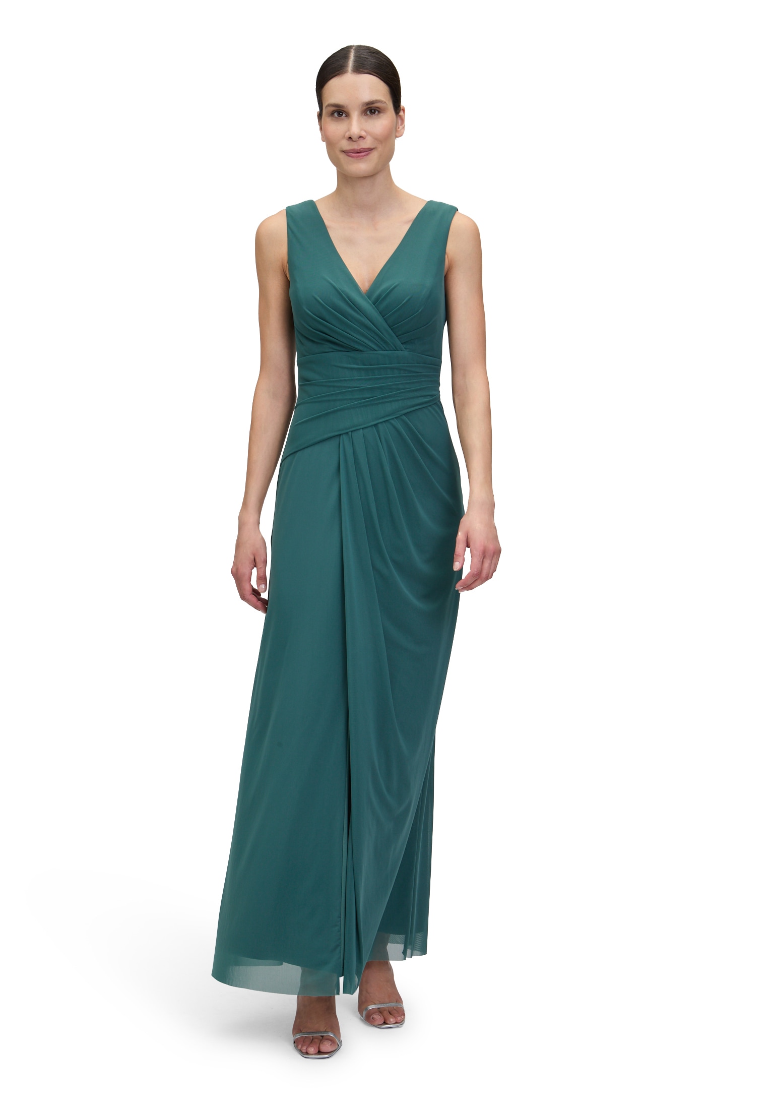 Vera Mont Abendkleid "Vera Mont Abendkleid mit V-Ausschnitt", Falten günstig online kaufen