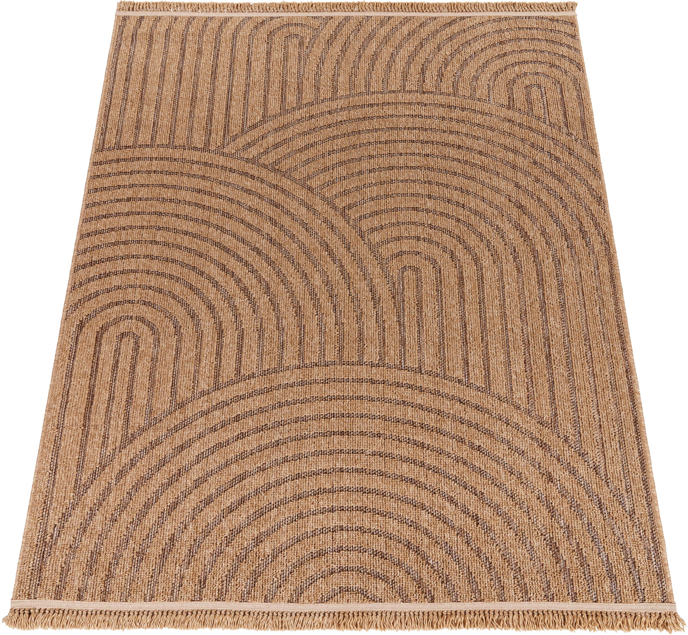 Paco Home Teppich "Cologne 492" rechteckig 11 mm Höhe Flachgewebe, meliert, günstig online kaufen