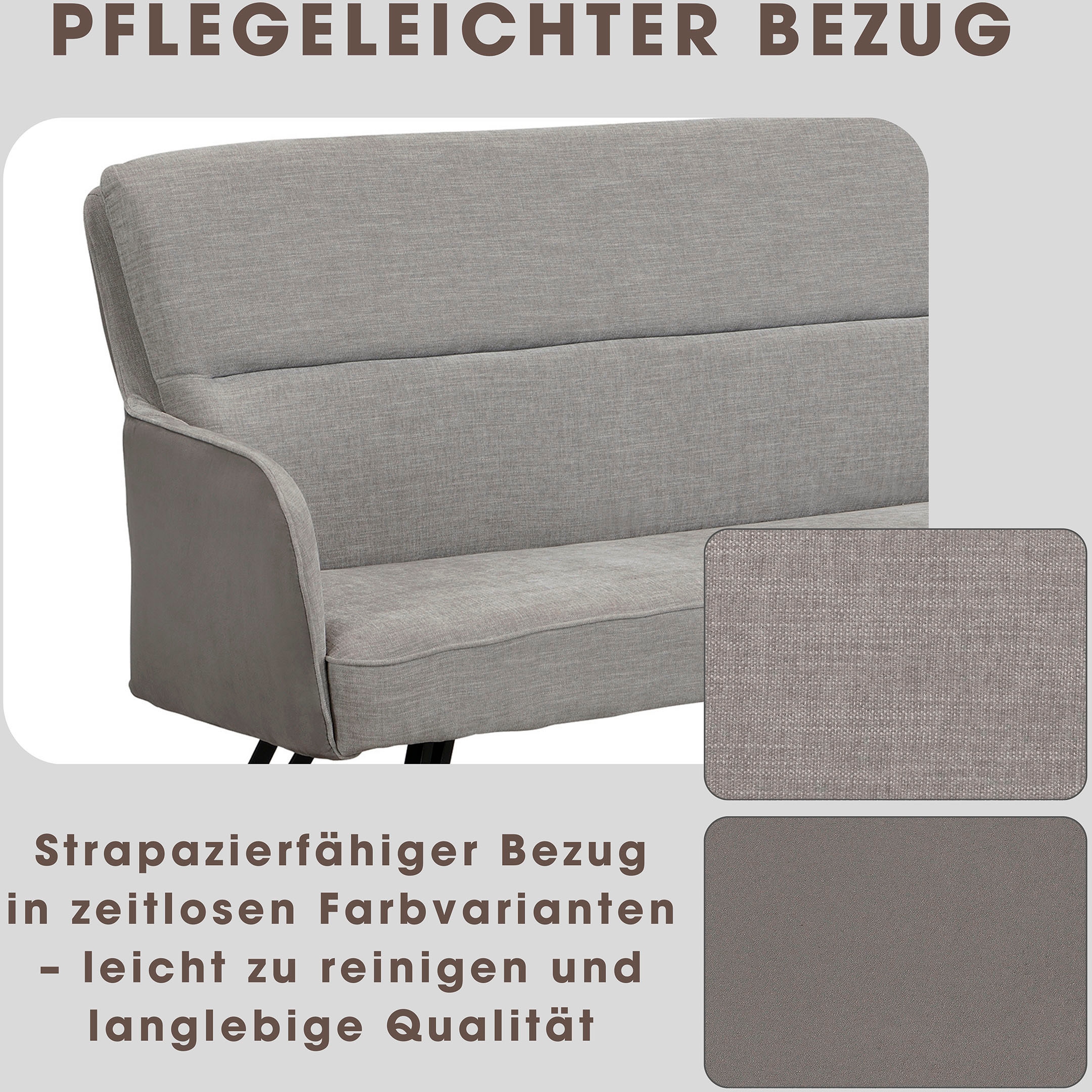 byLIVING Sitzbank »Tino« 1 Stk. tlg. mit Federkernpolsterung in 140 oder 160cm, hochwertige Polsterbezüge