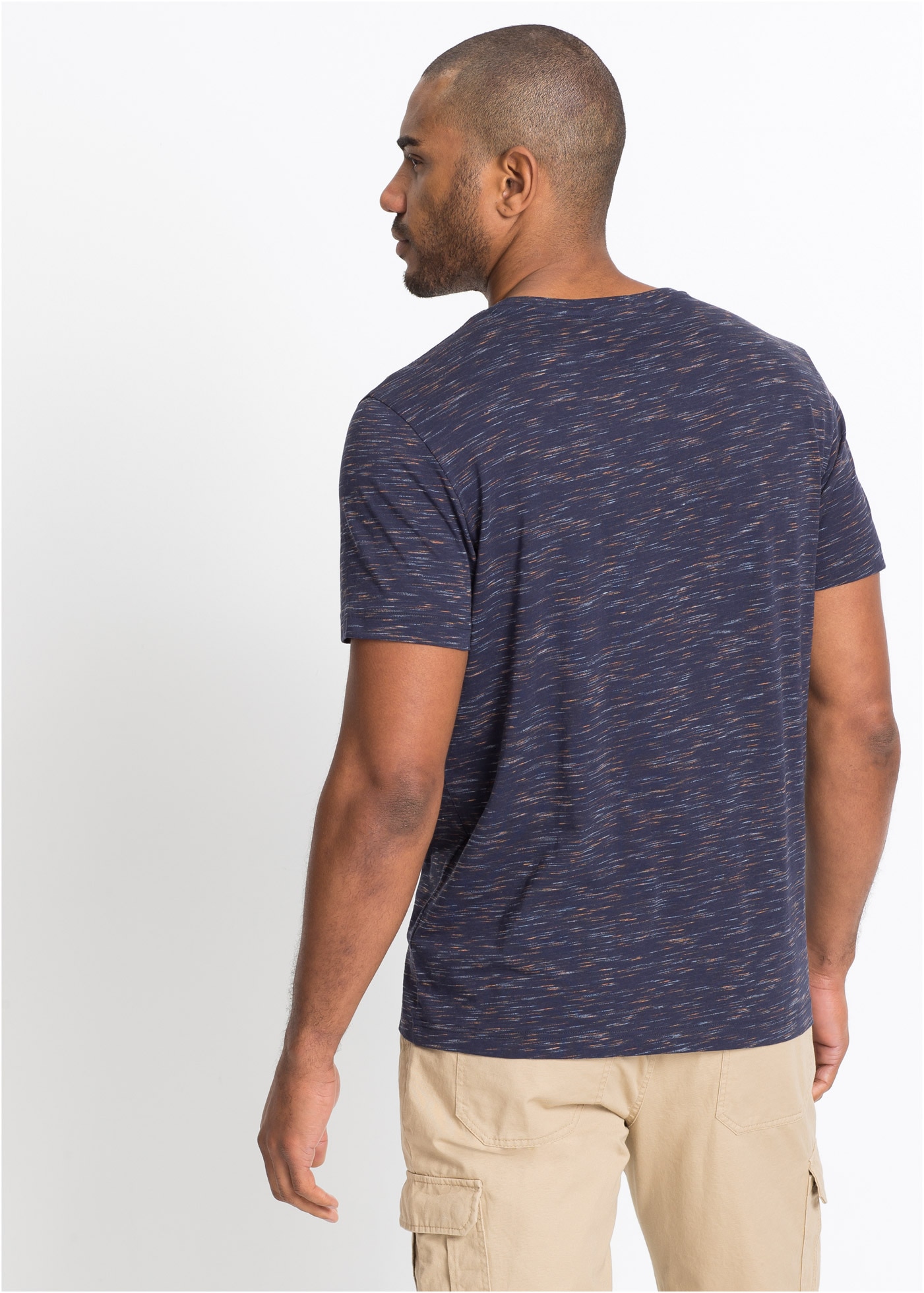 bonprix T-Shirt 1 lockere Passform, kurze Ärmel, mit Rundhalsausschnitt