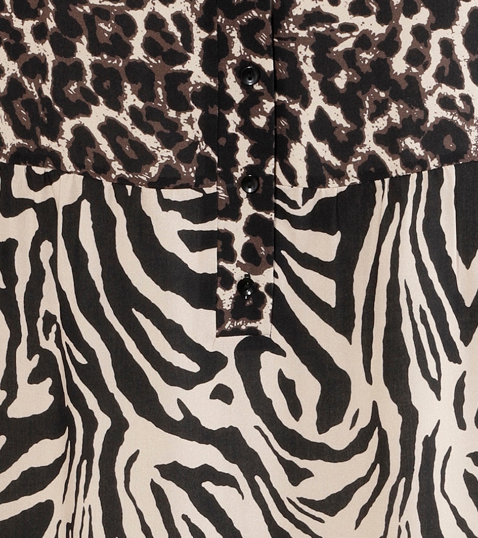 Aniston PLUS Midikleid, im extravaganten Animal-Zebra-Printmix-NEUE KOLLEKTION