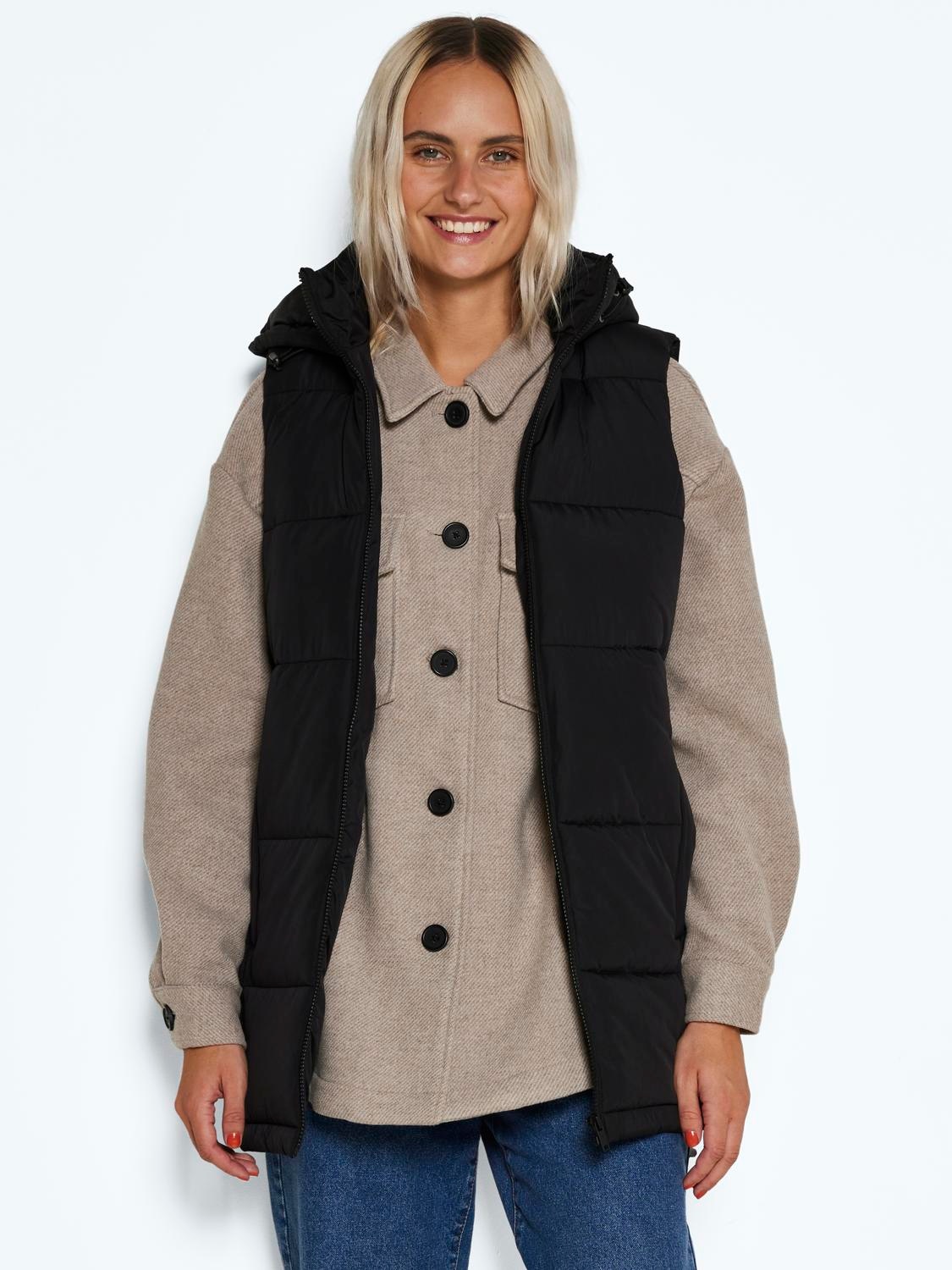 Noisy may Steppweste "NMAURORA HOOD VEST NOOS"